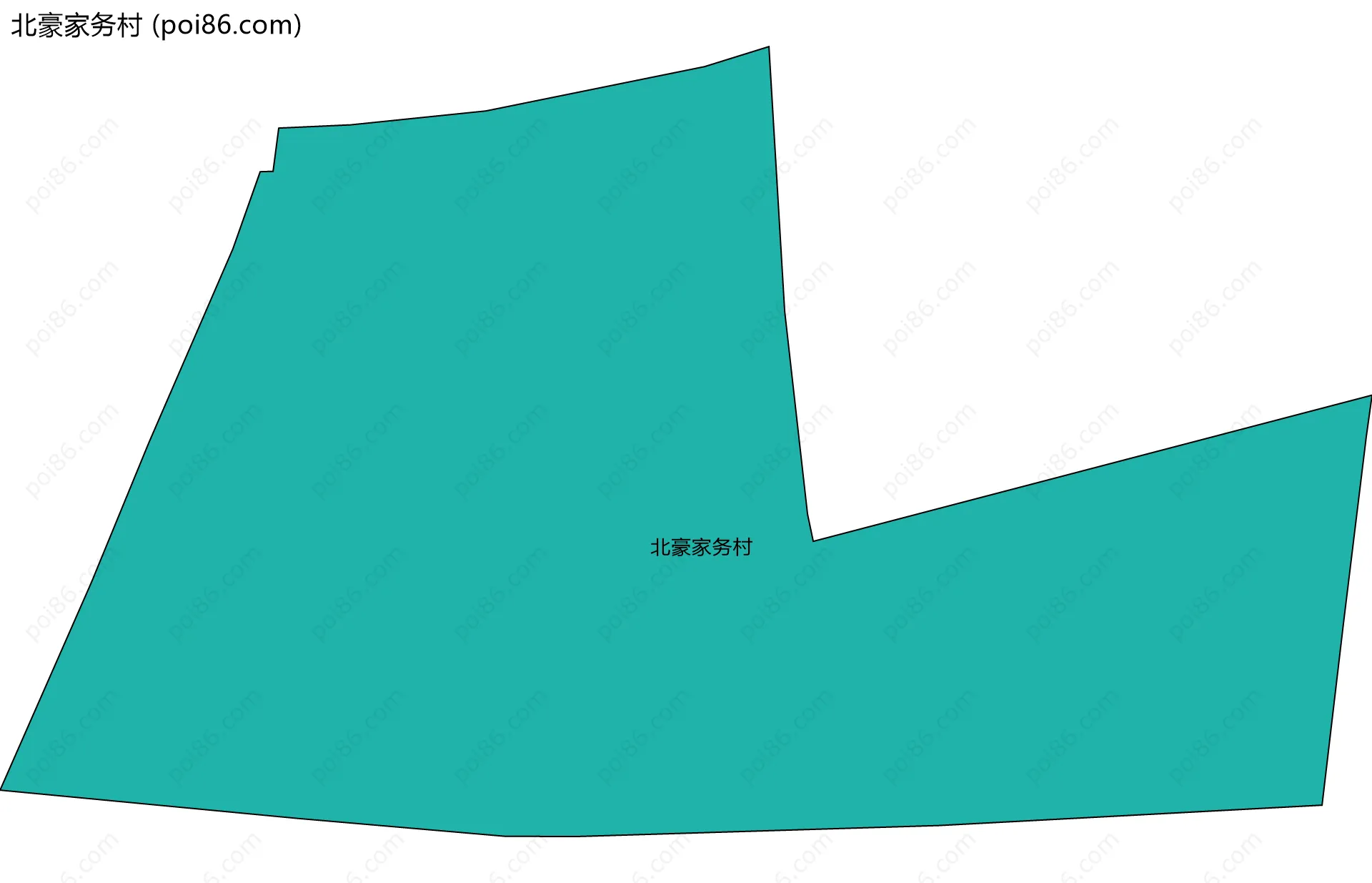 北豪家务村边界地图