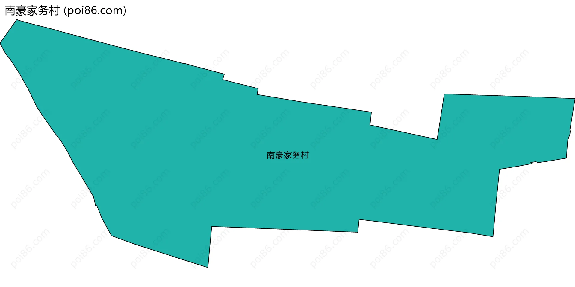 南豪家务村边界地图