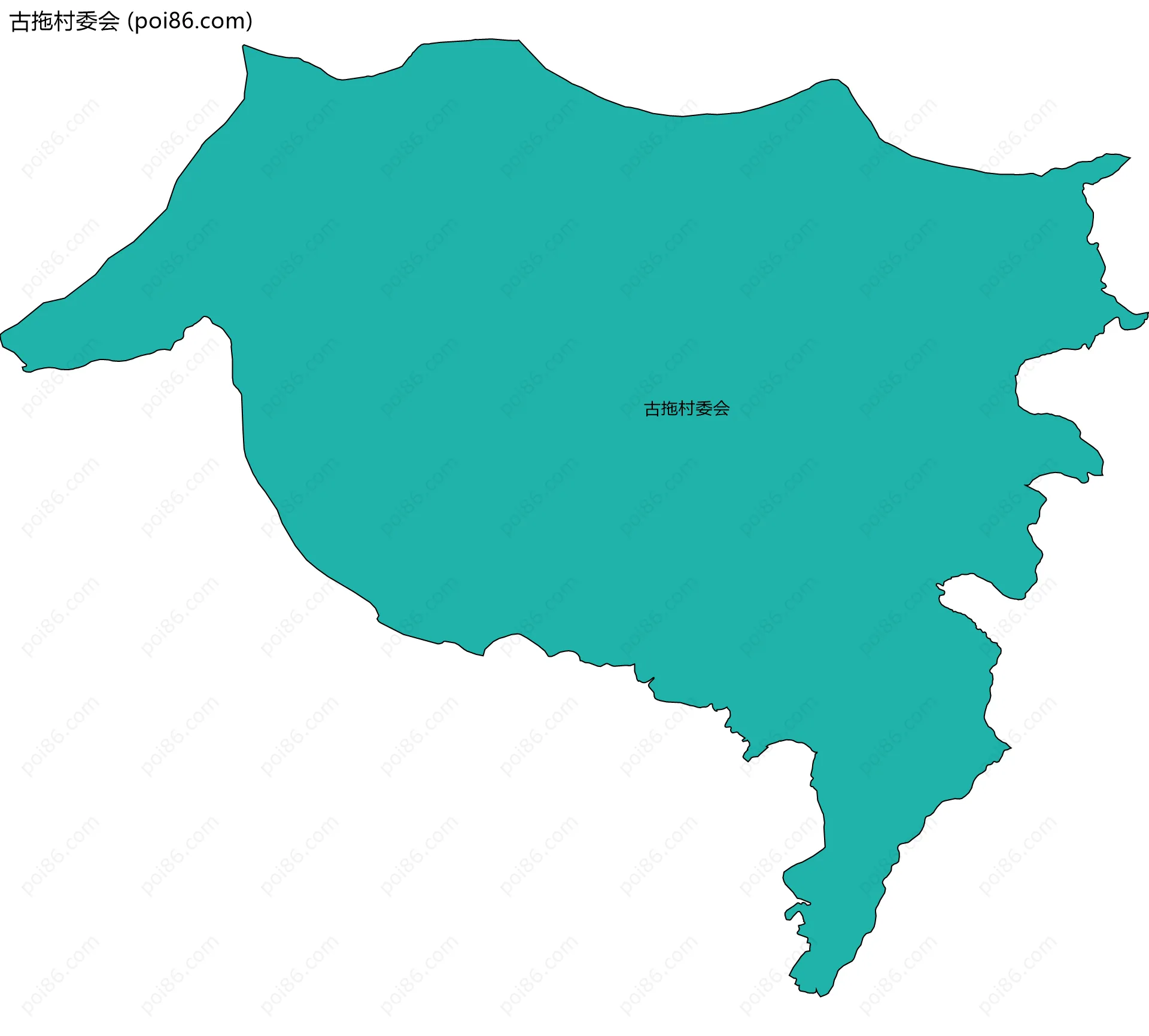 古拖村委会边界地图