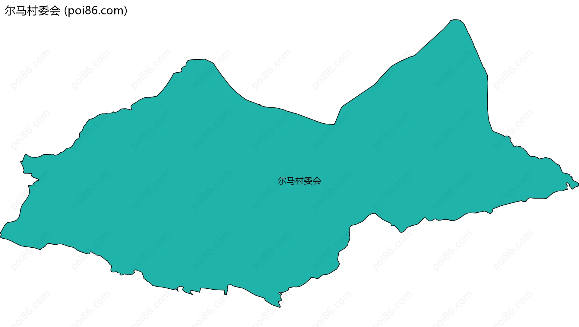 尔马村委会边界地图
