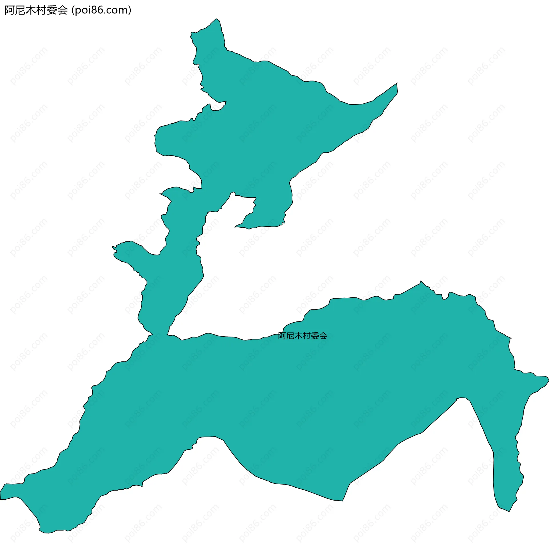 阿尼木村委会边界地图