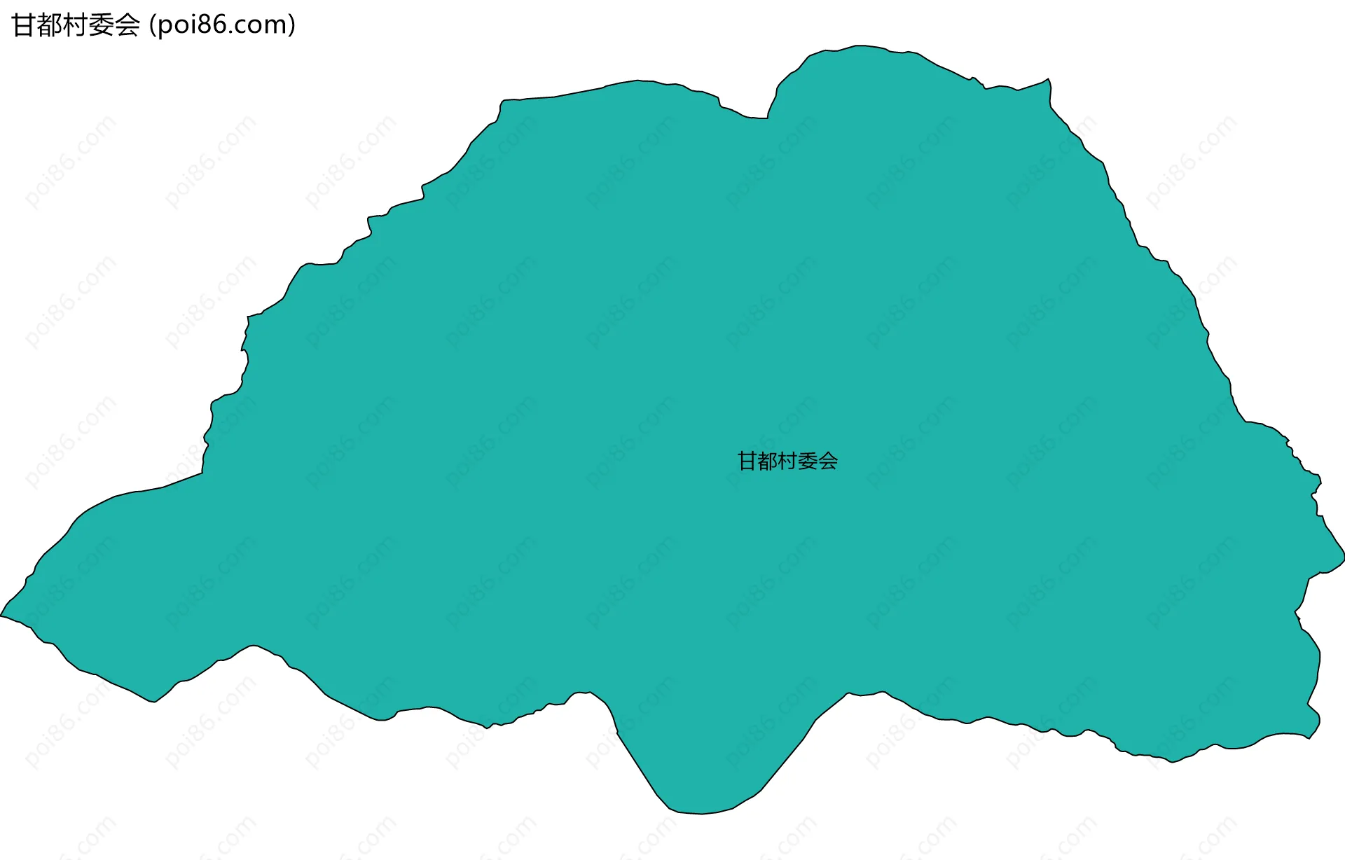 甘都村委会边界地图