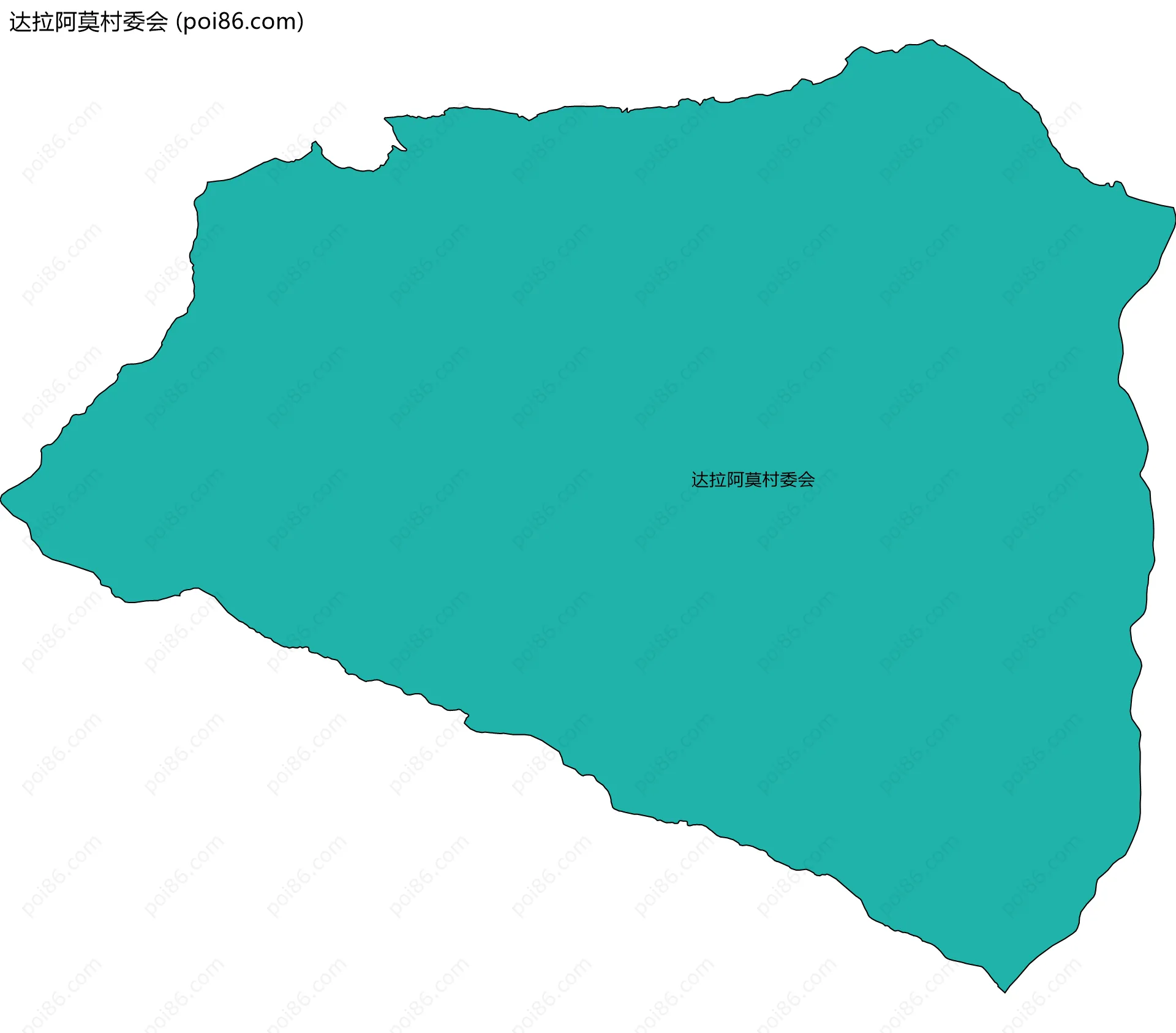 达拉阿莫村委会边界地图