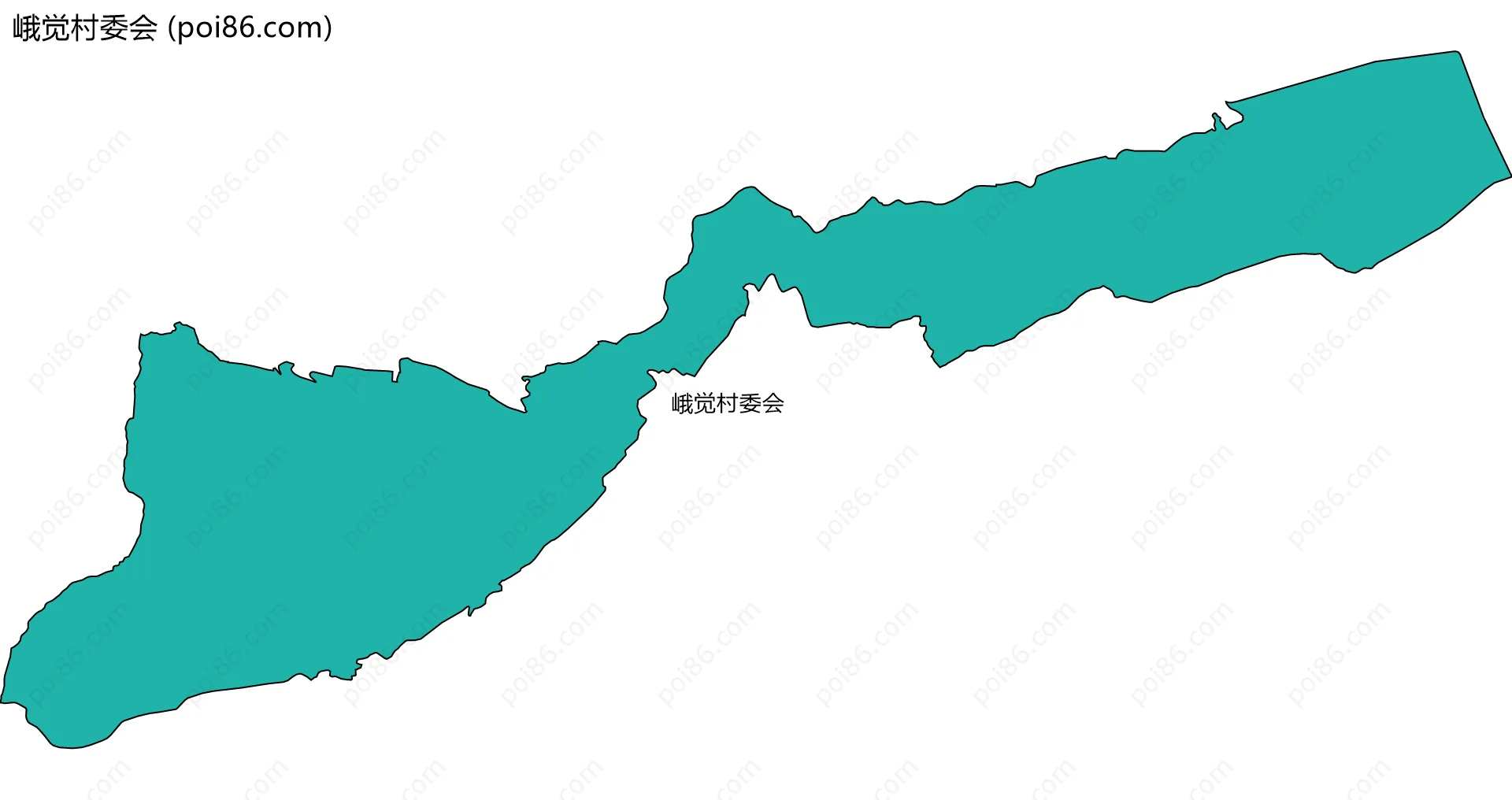 峨觉村委会边界地图