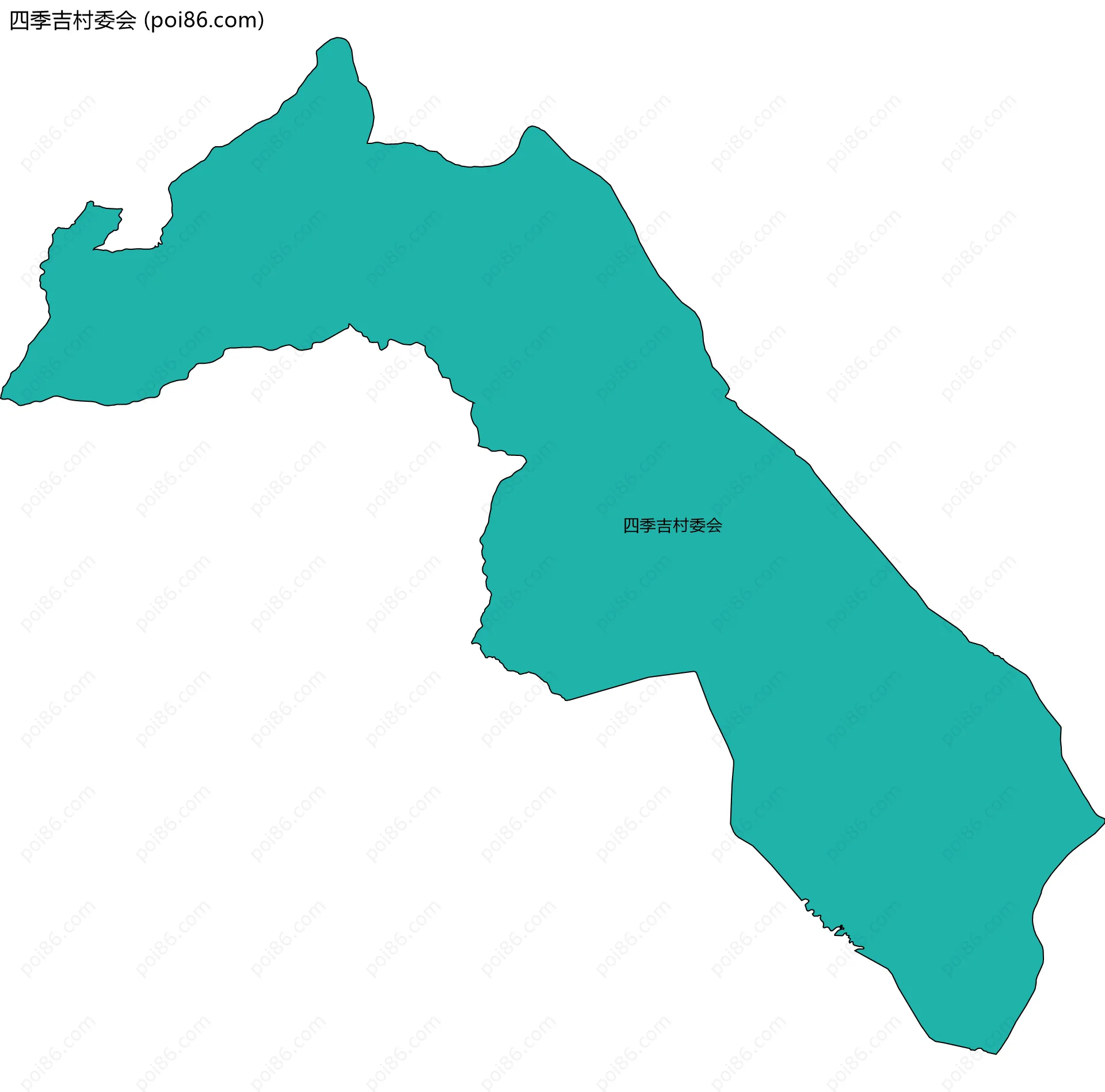 四季吉村委会边界地图