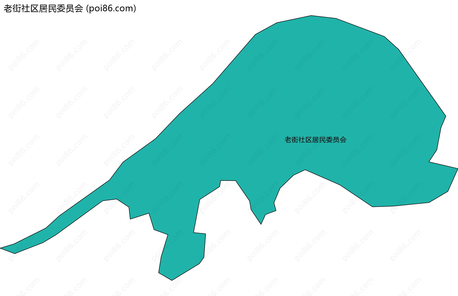 老街社区居民委员会边界地图