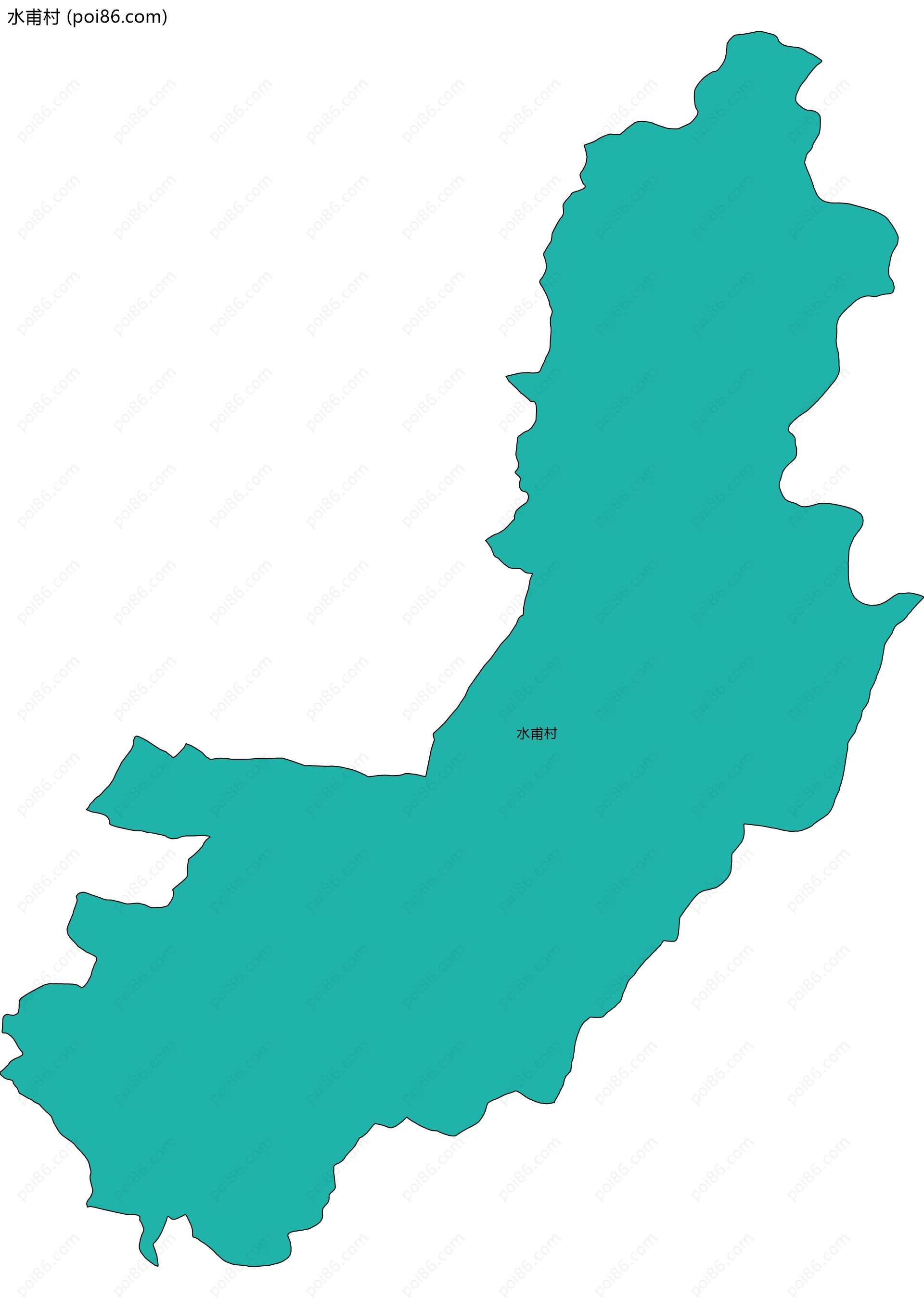 水甫村边界地图