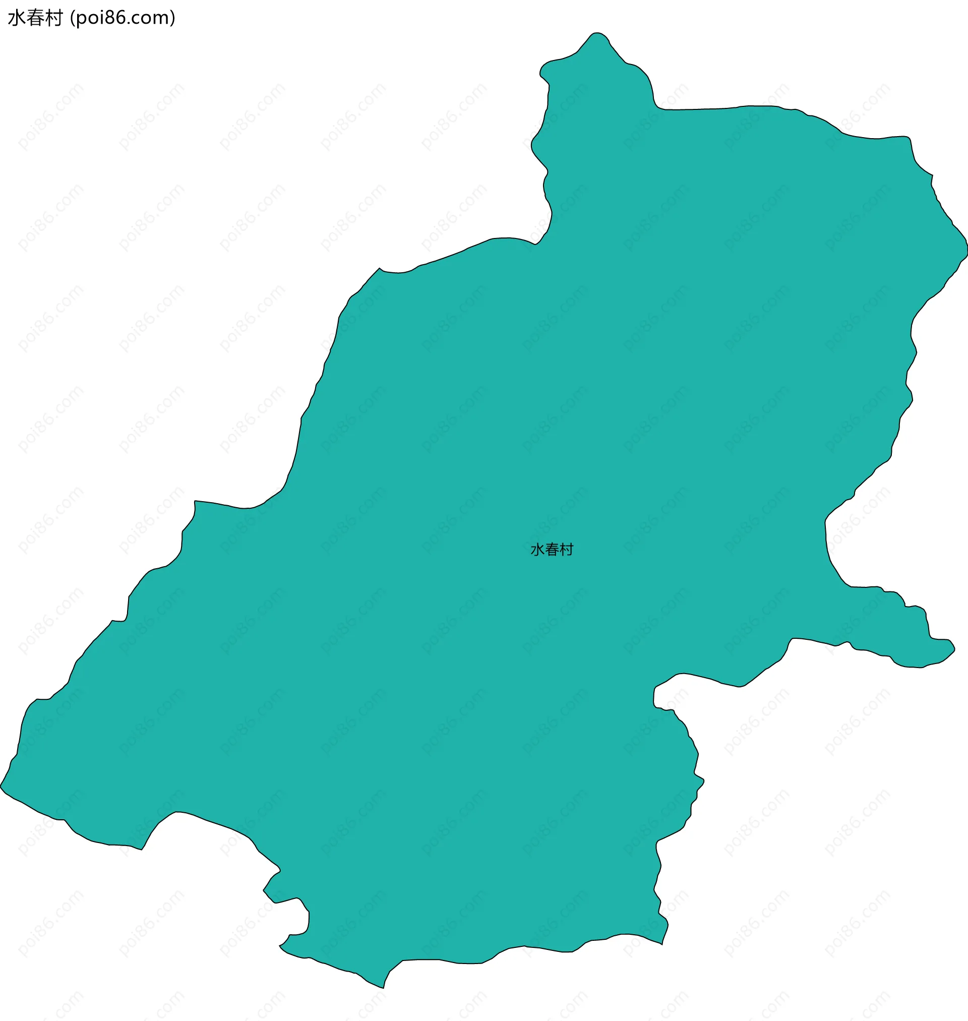 水春村边界地图