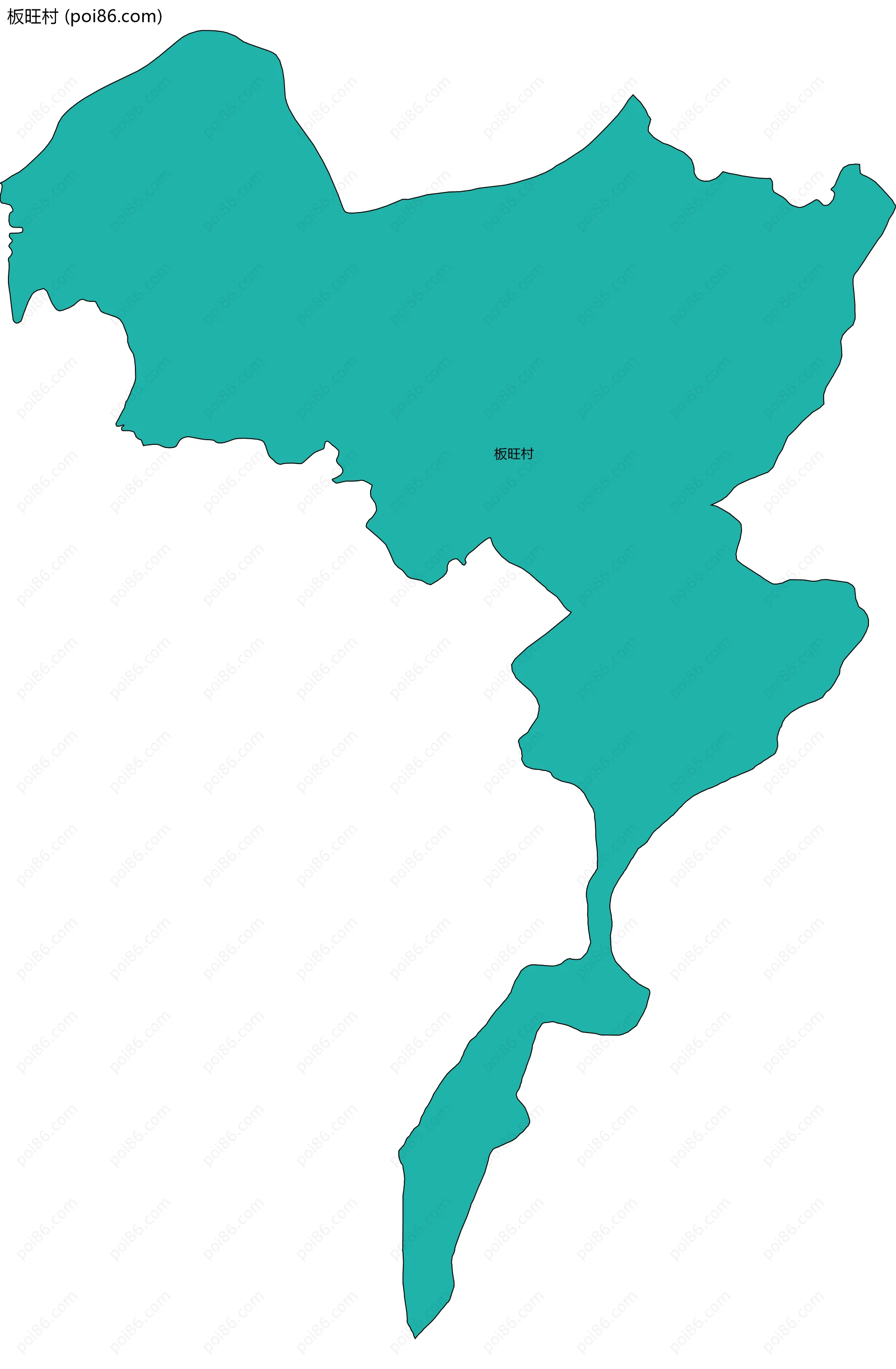 板旺村边界地图