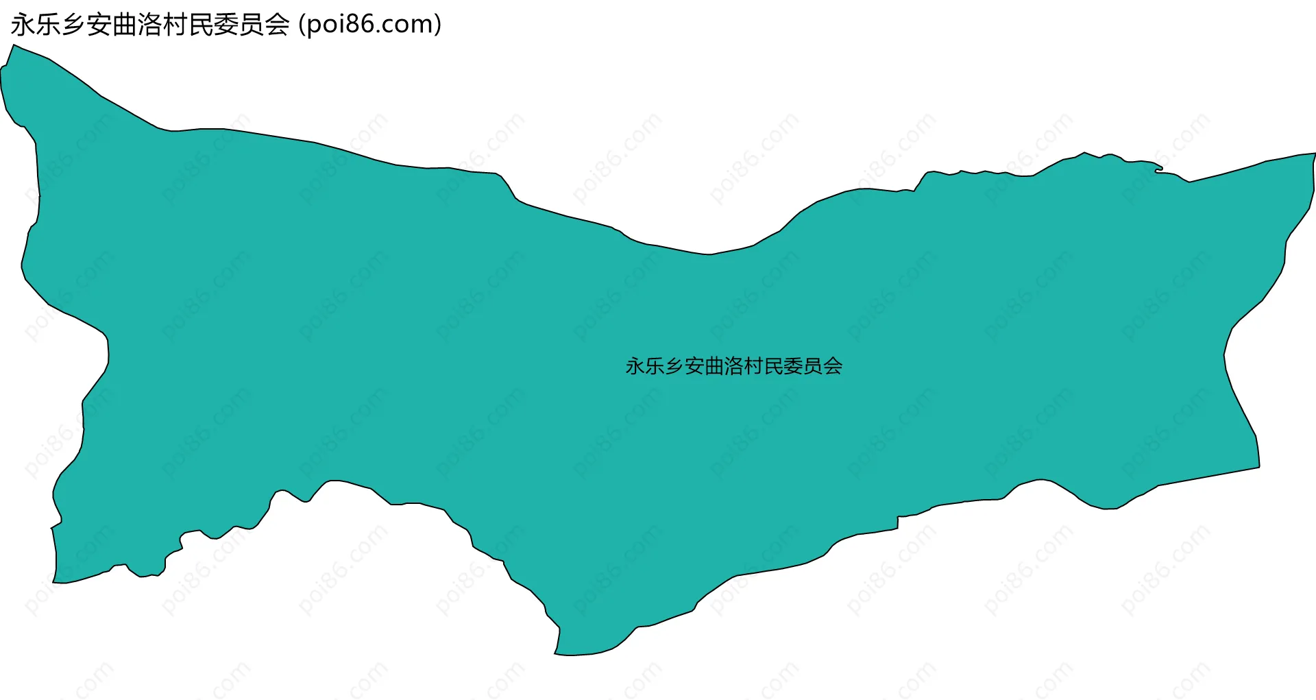 永乐乡安曲洛村民委员会边界地图