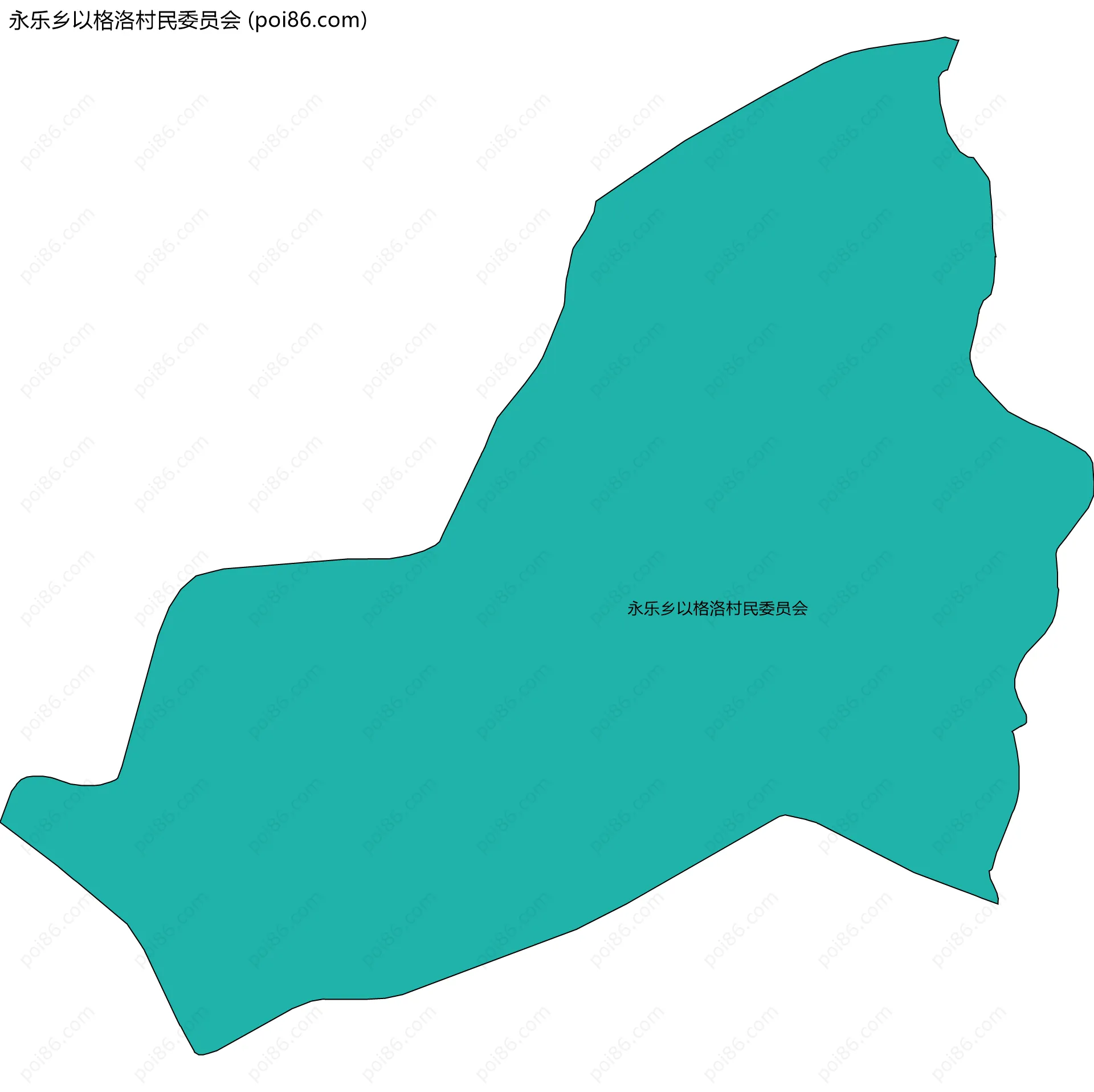 永乐乡以格洛村民委员会边界地图