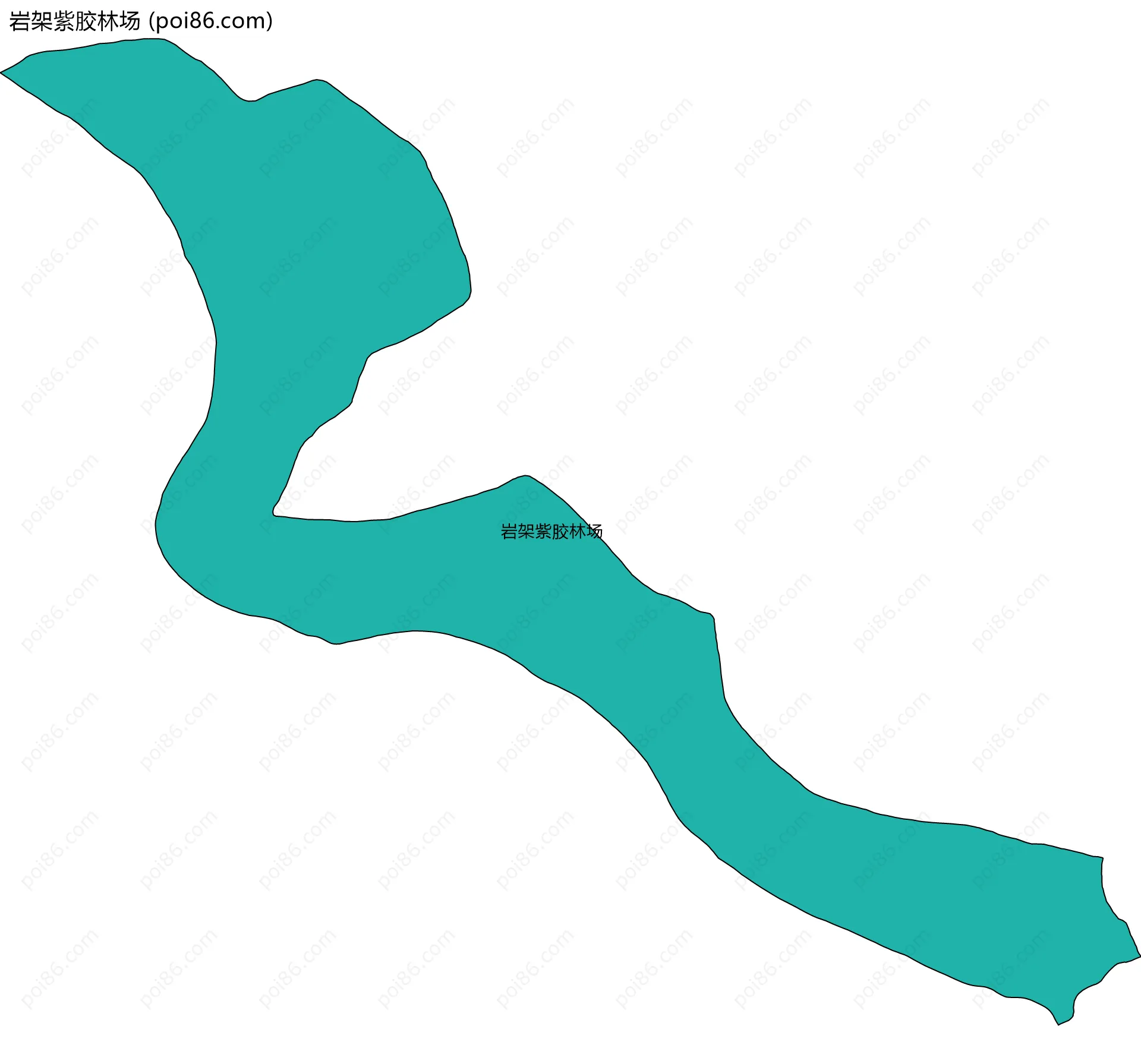 岩架紫胶林场边界地图