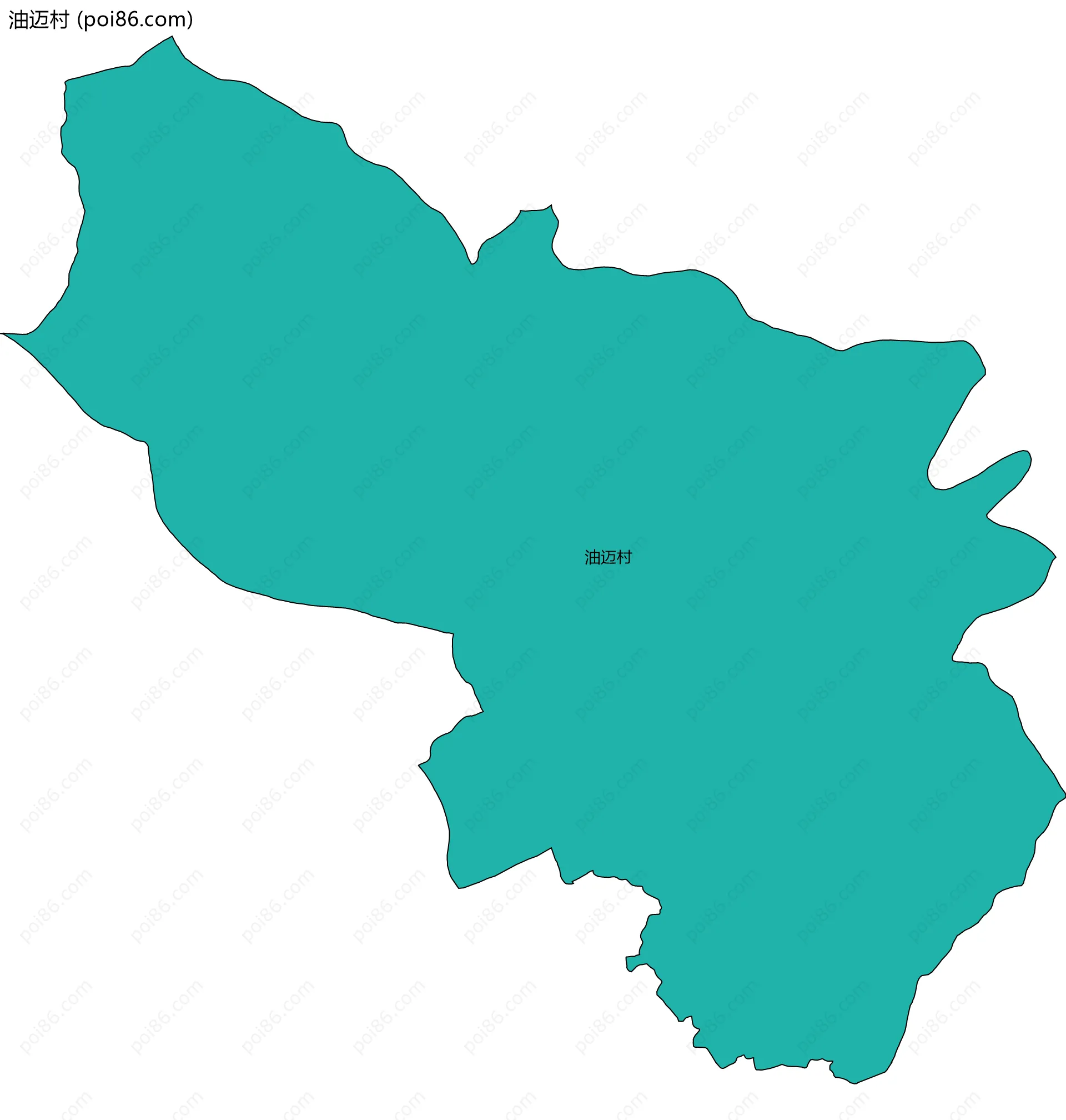 油迈村边界地图