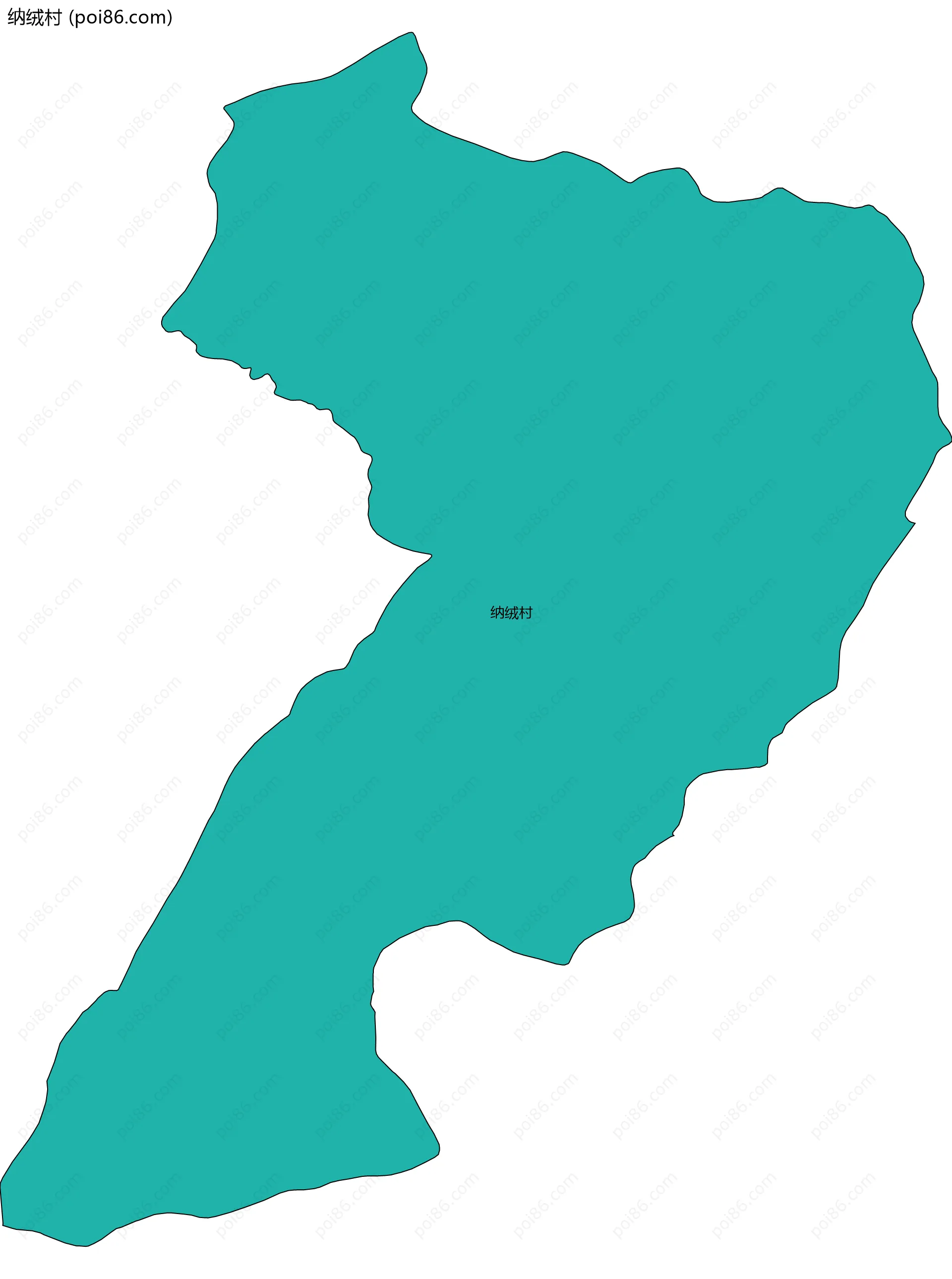 纳绒村边界地图