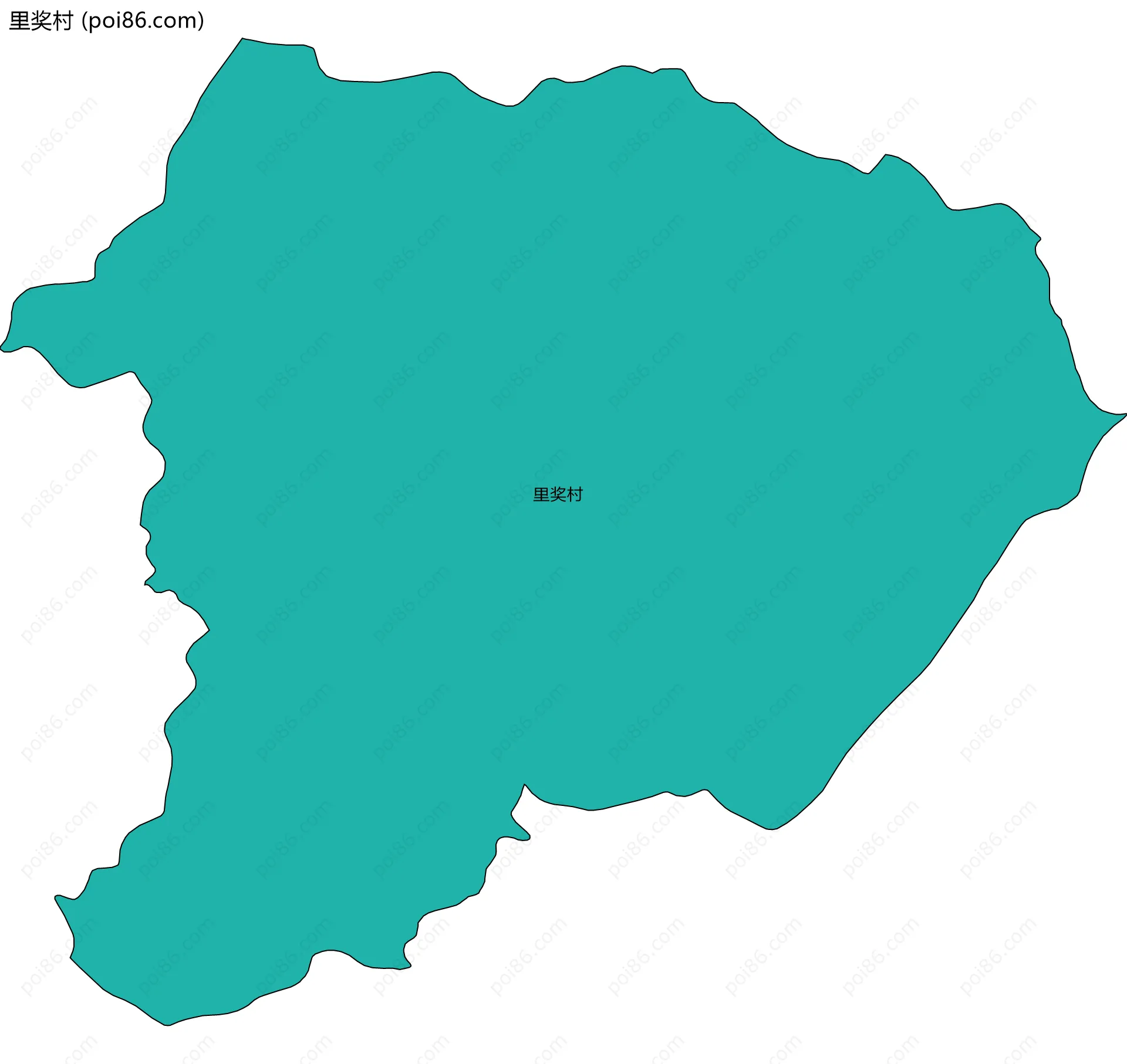 里奖村边界地图