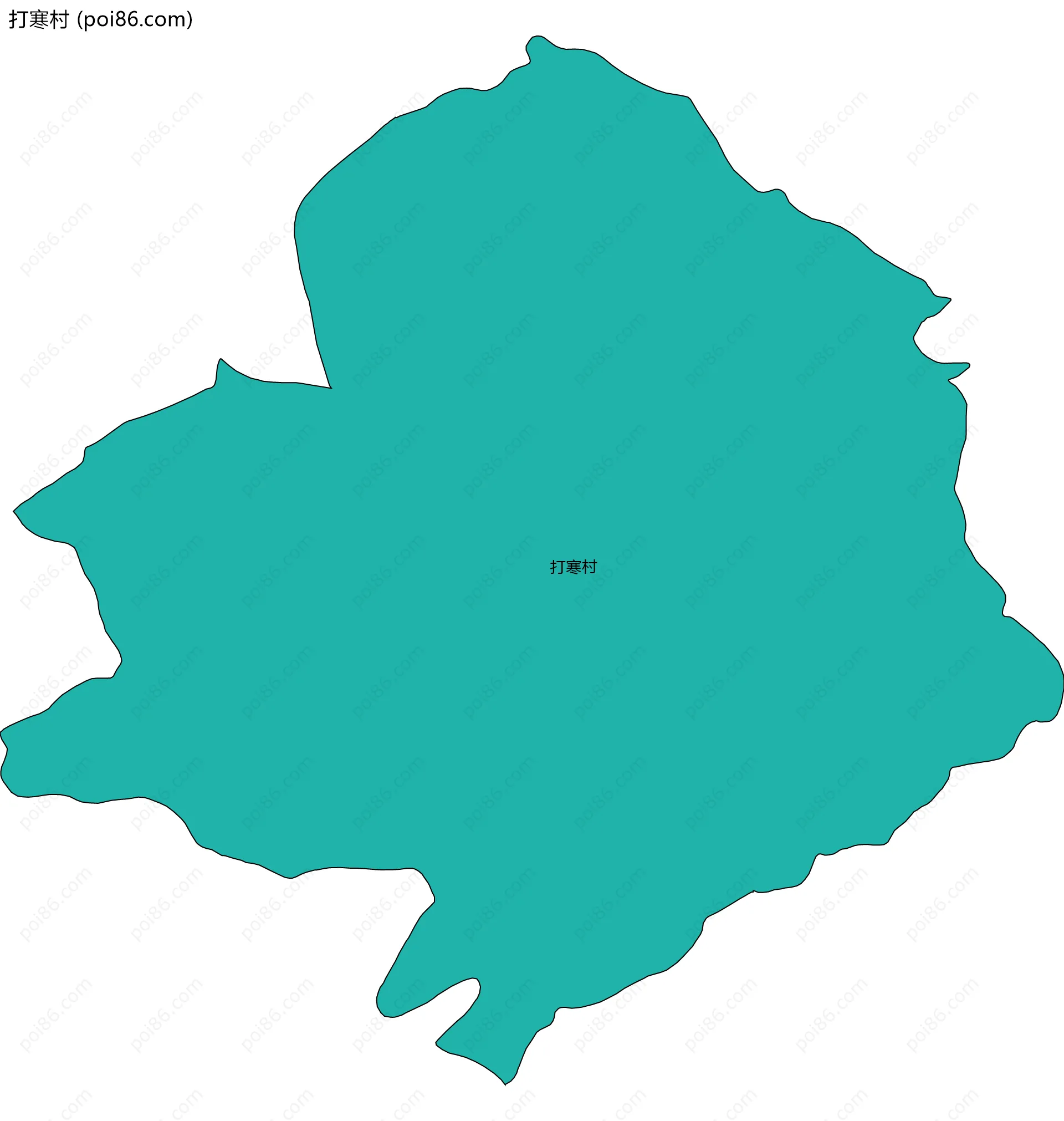 打寒村边界地图