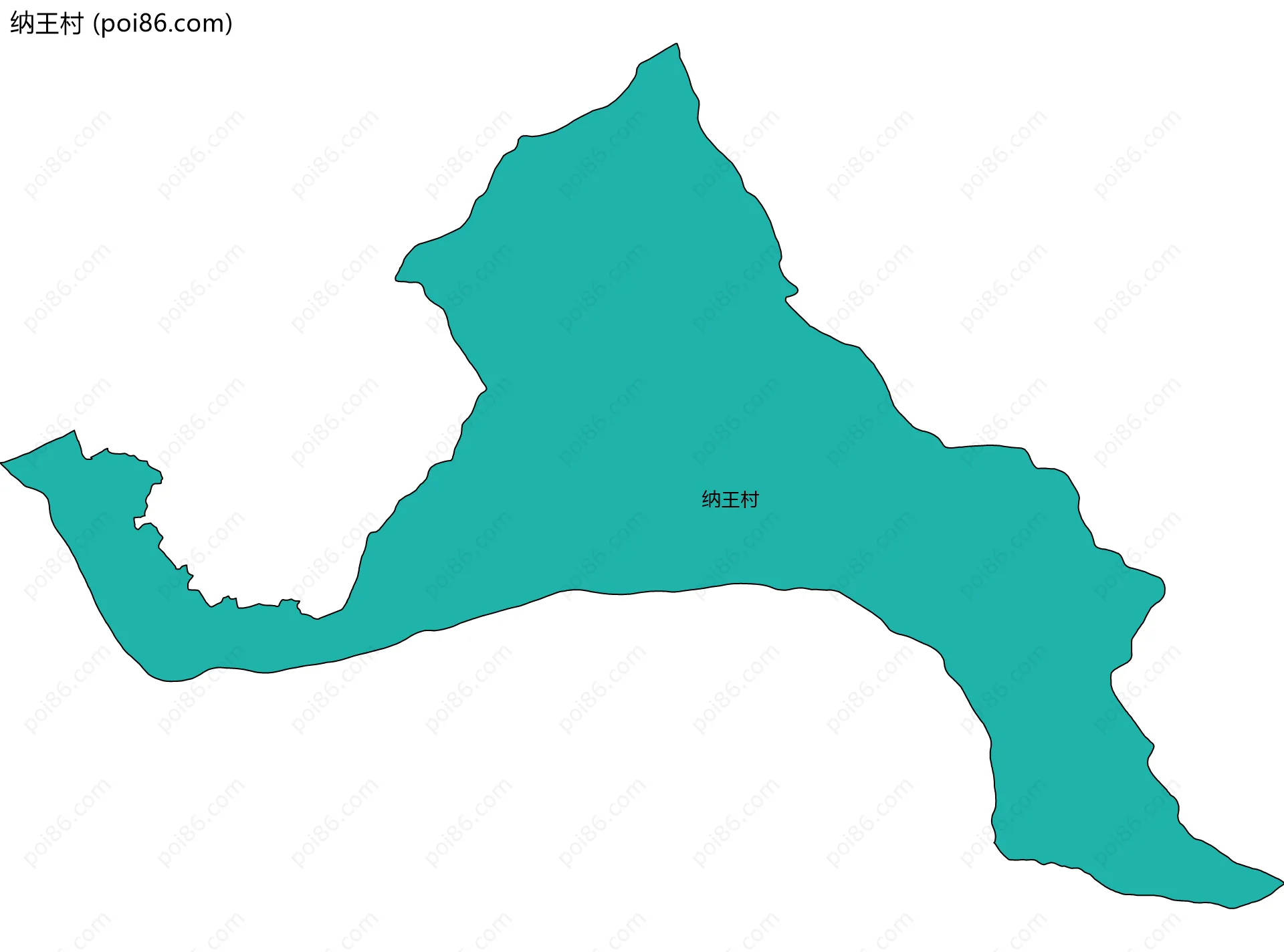 纳王村边界地图