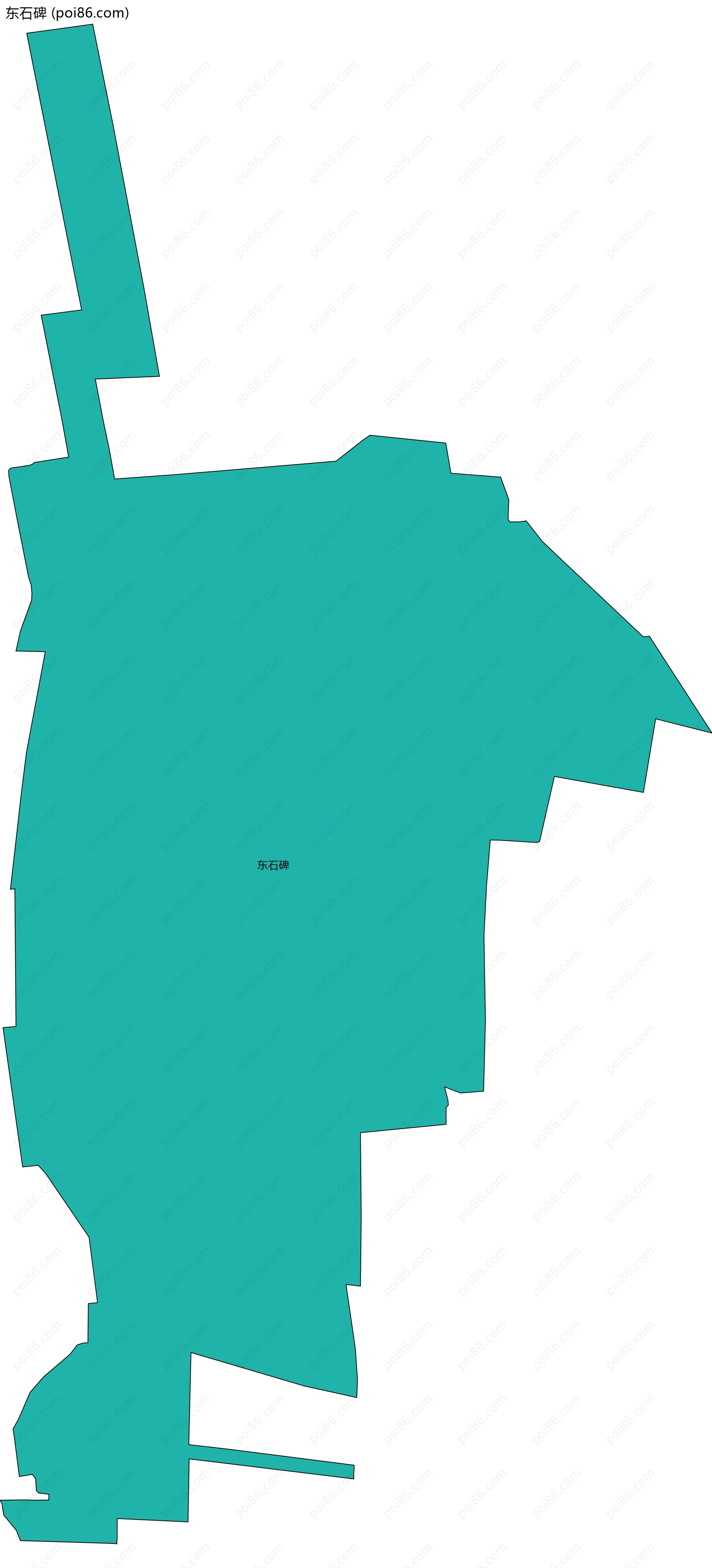 东石碑边界地图