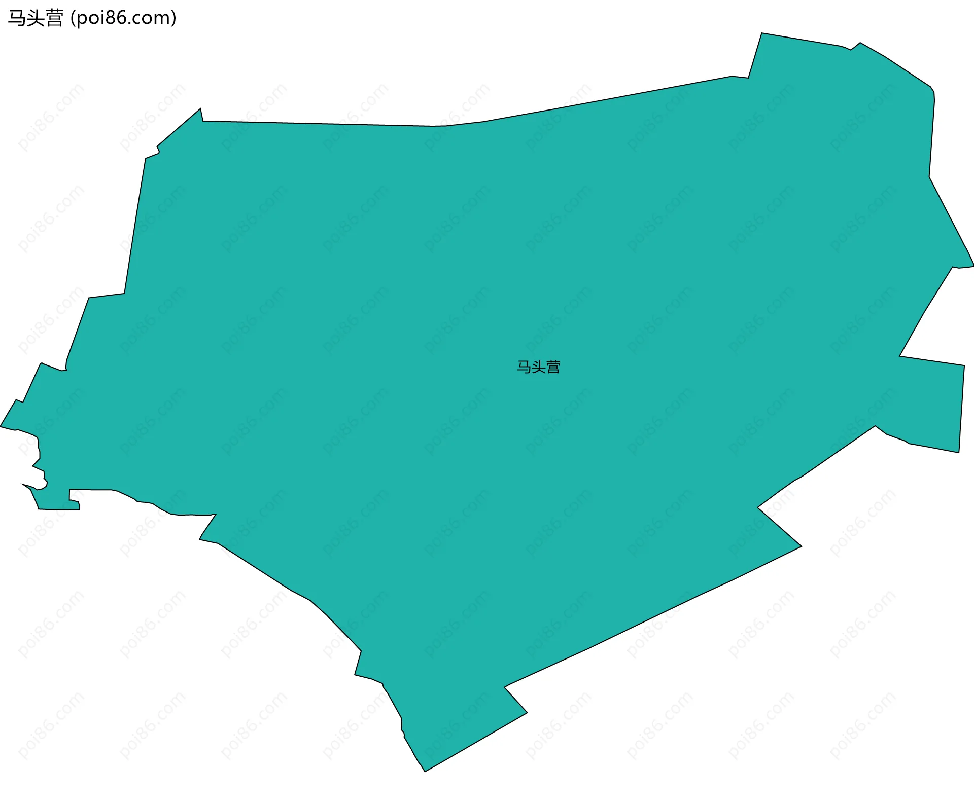 马头营边界地图