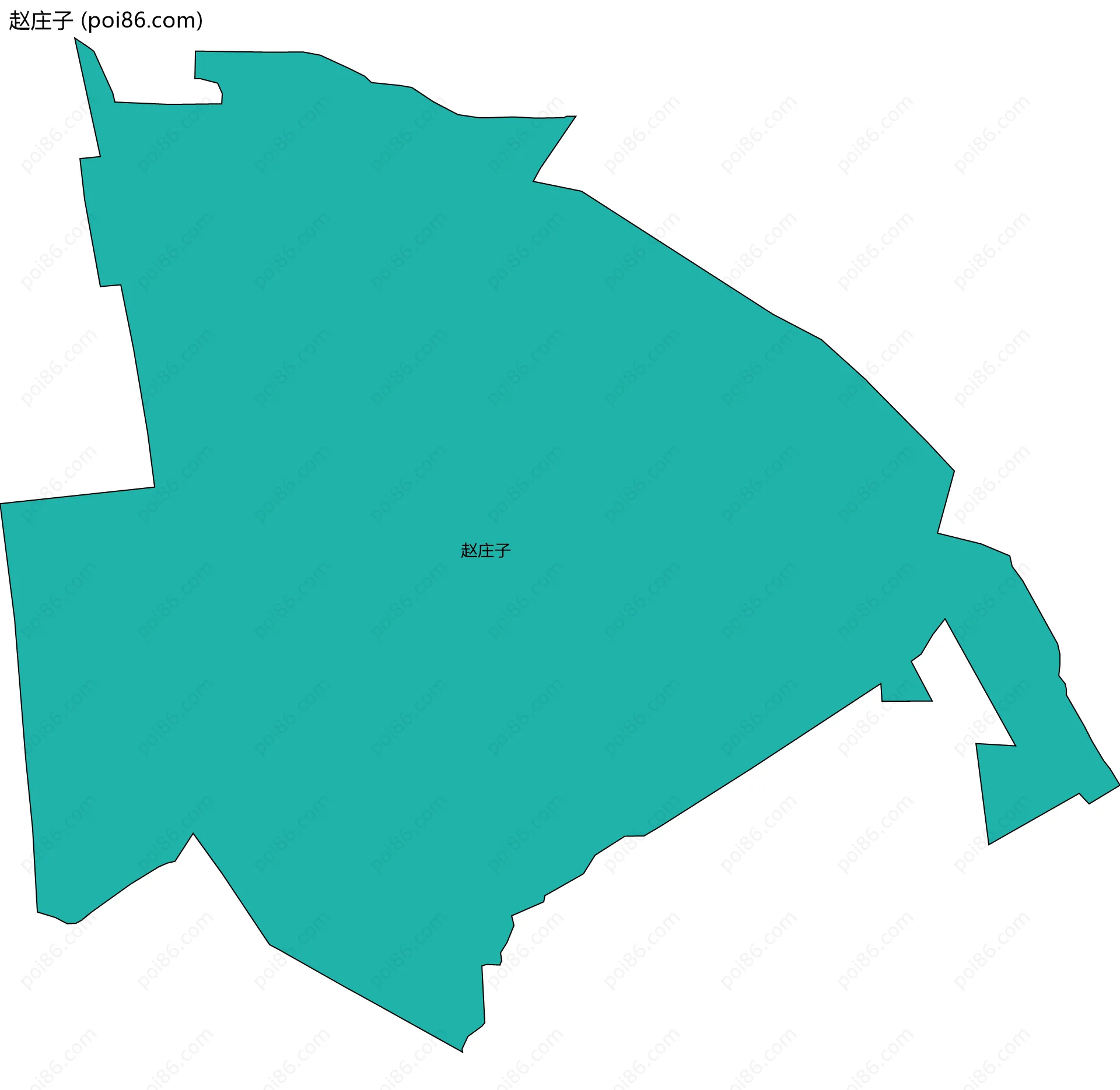 赵庄子边界地图