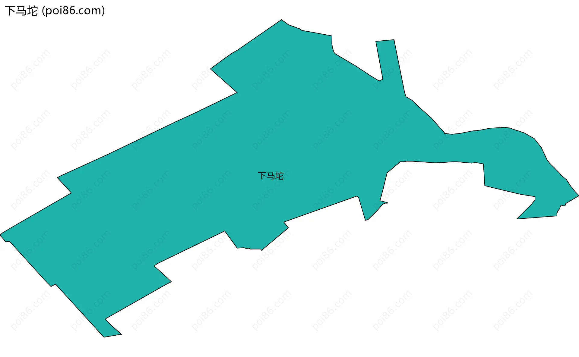 下马坨边界地图