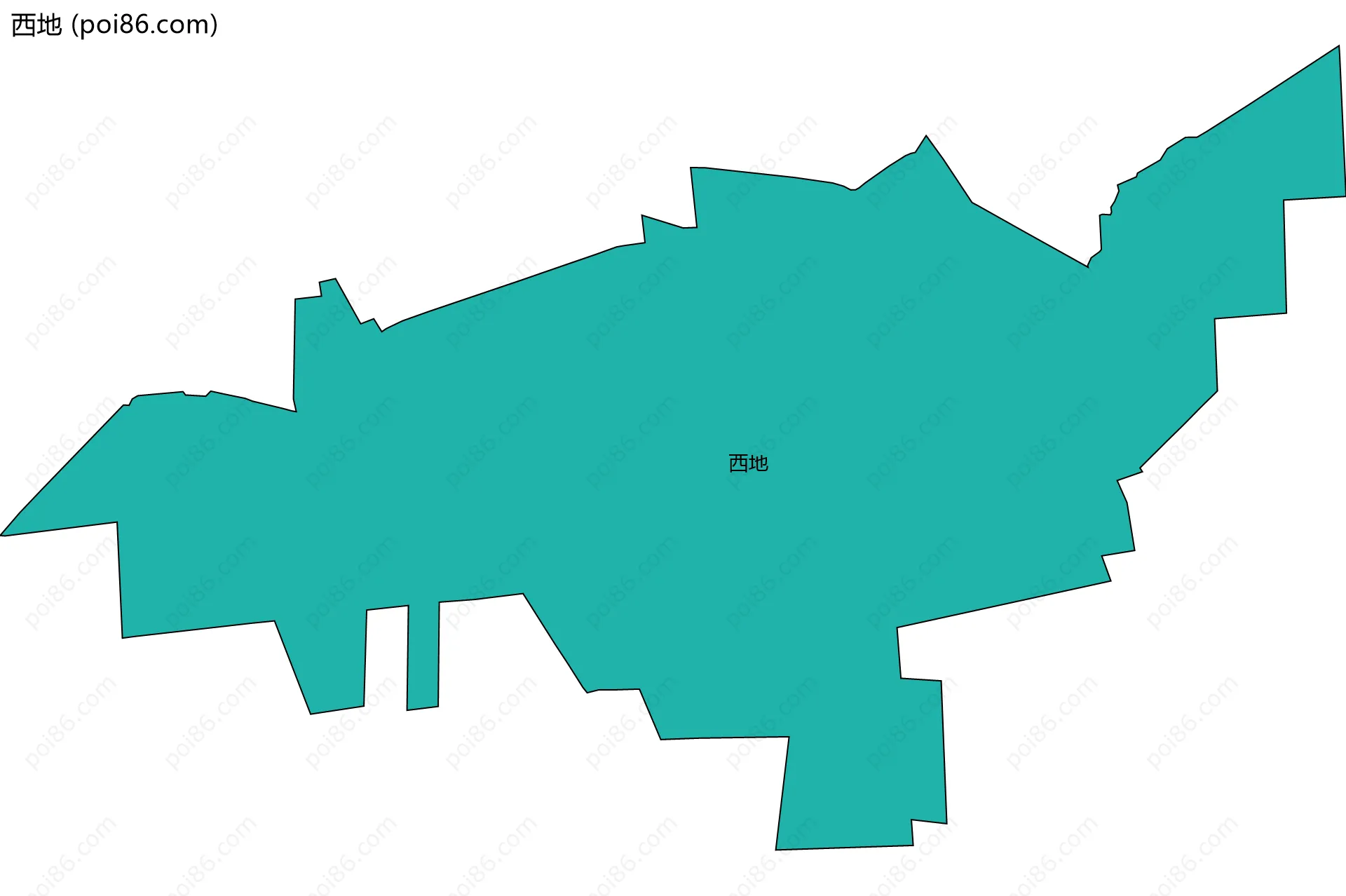 西地边界地图