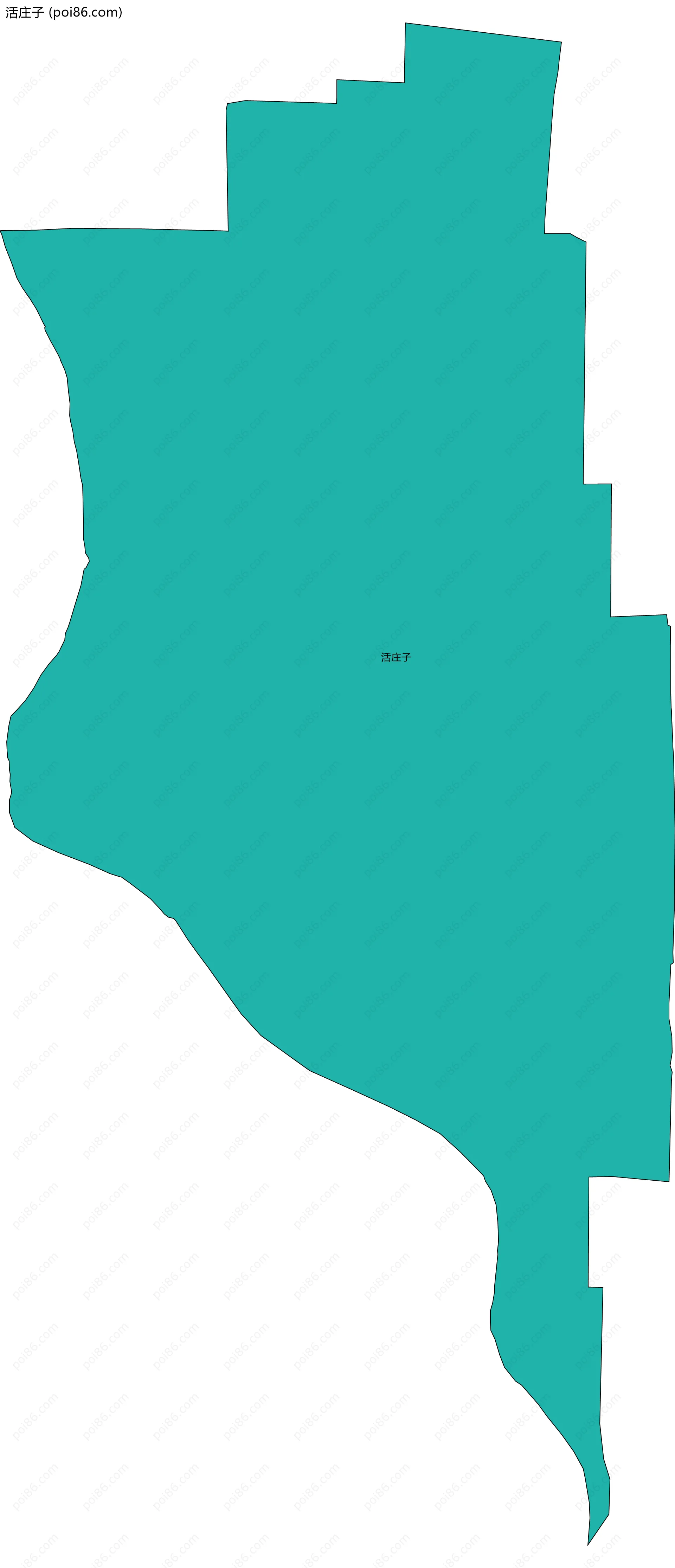 活庄子边界地图