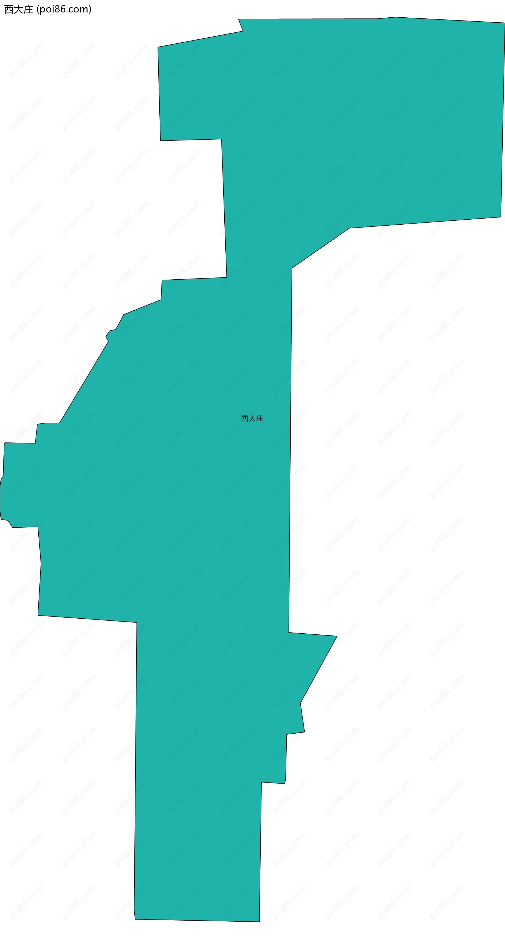 西大庄边界地图