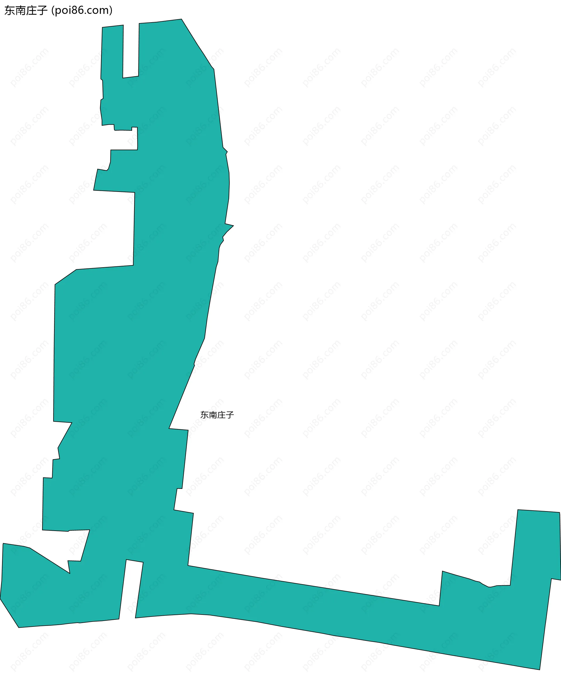 东南庄子边界地图