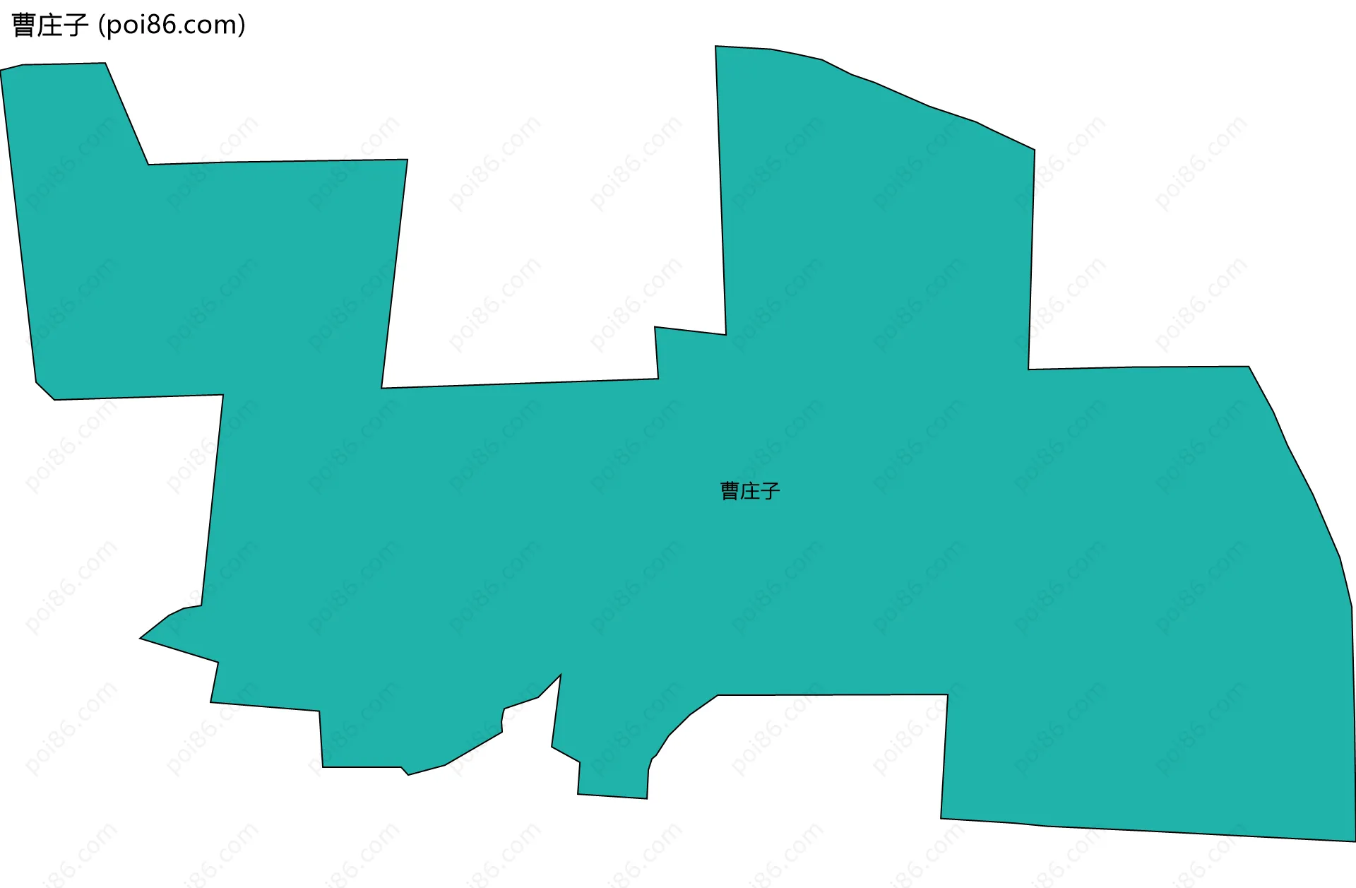 曹庄子边界地图