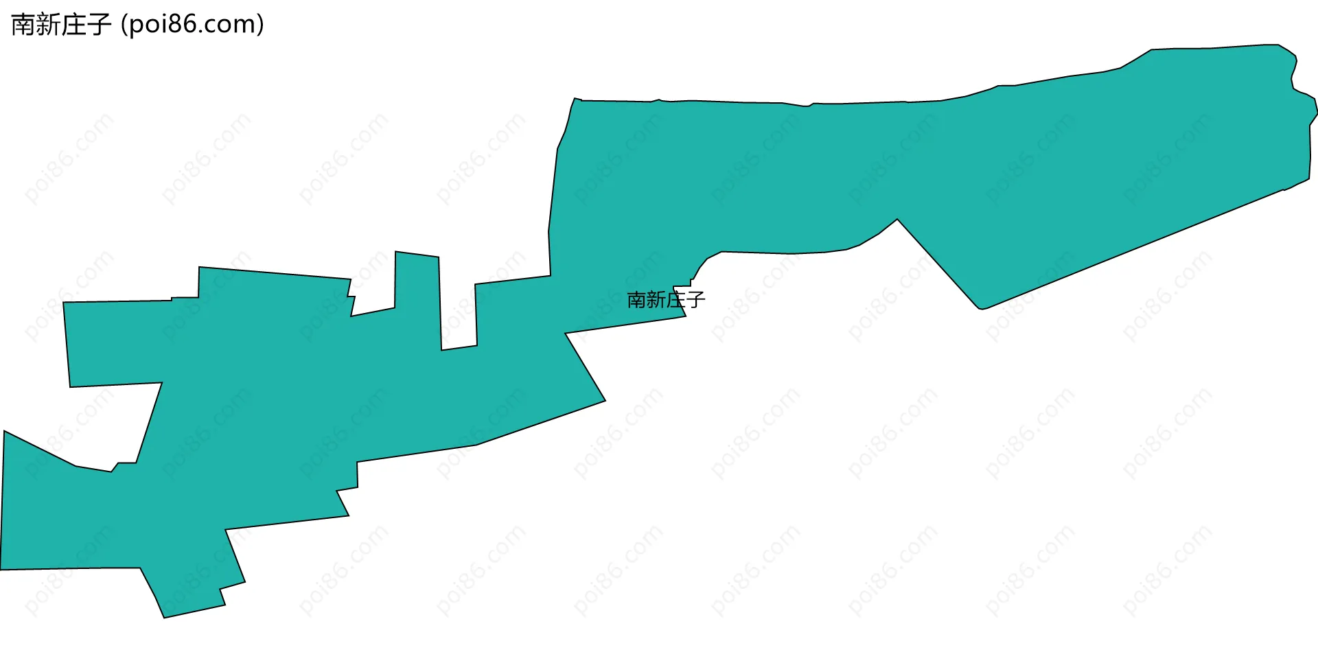 南新庄子边界地图