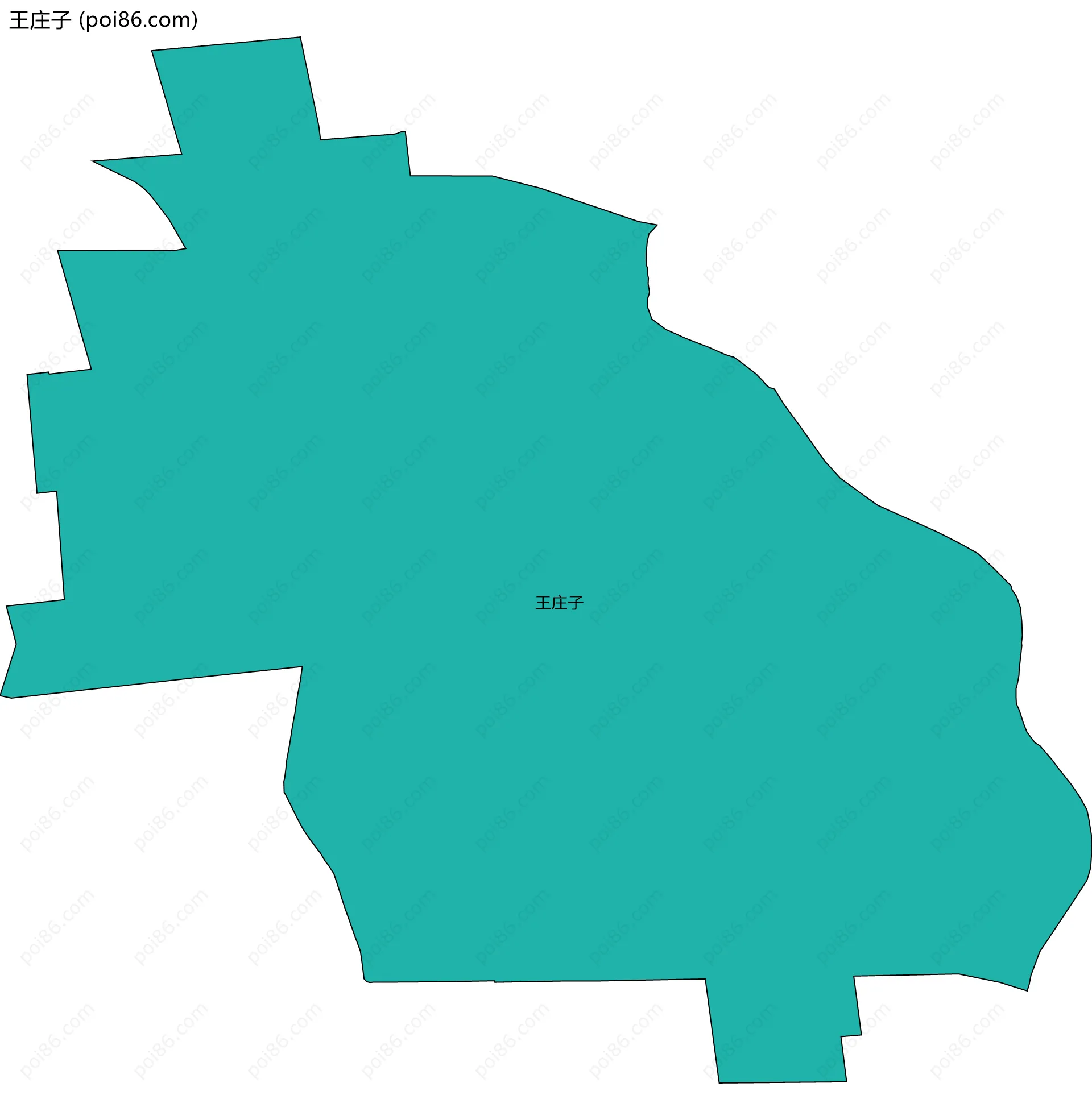 王庄子边界地图