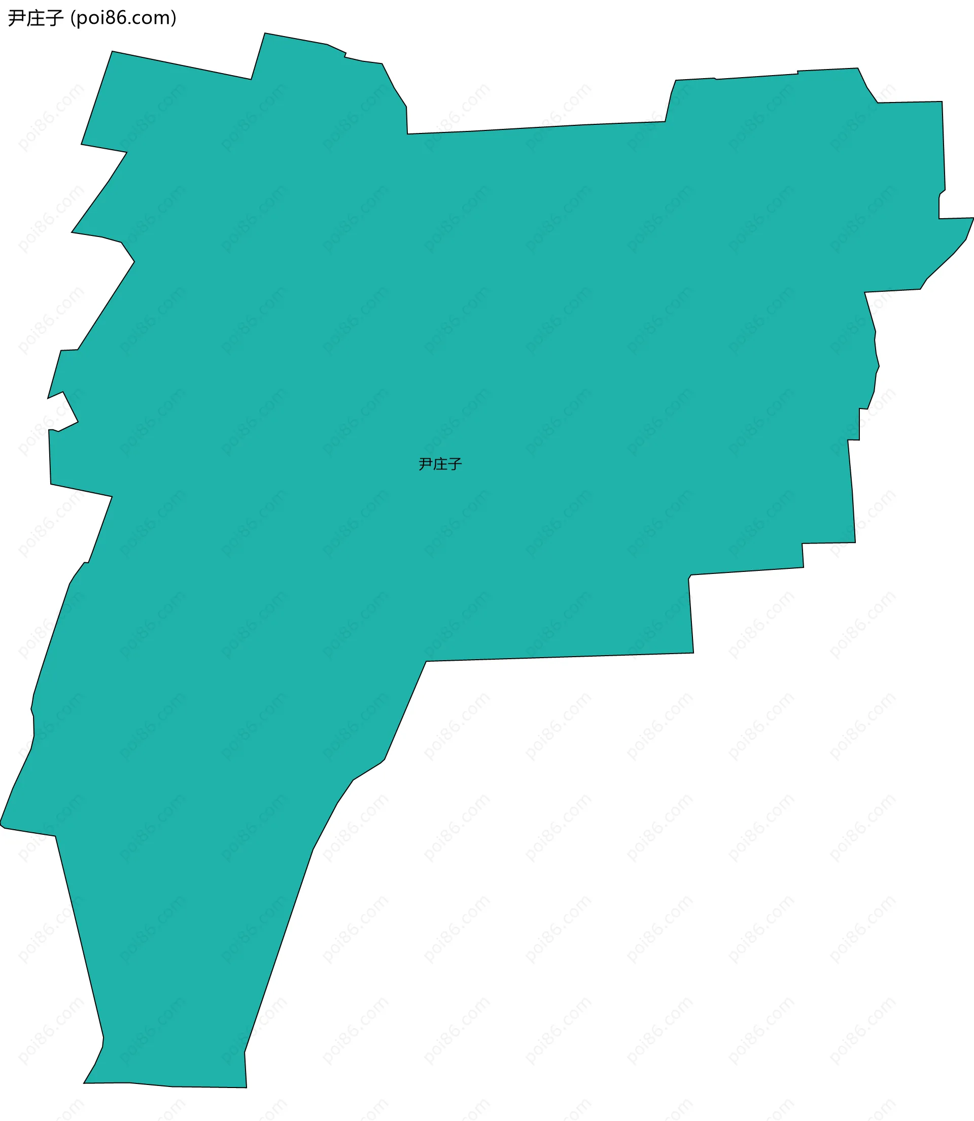 尹庄子边界地图