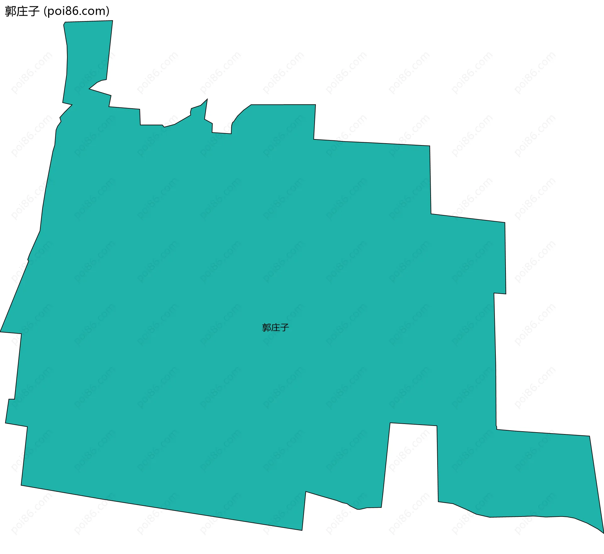 郭庄子边界地图
