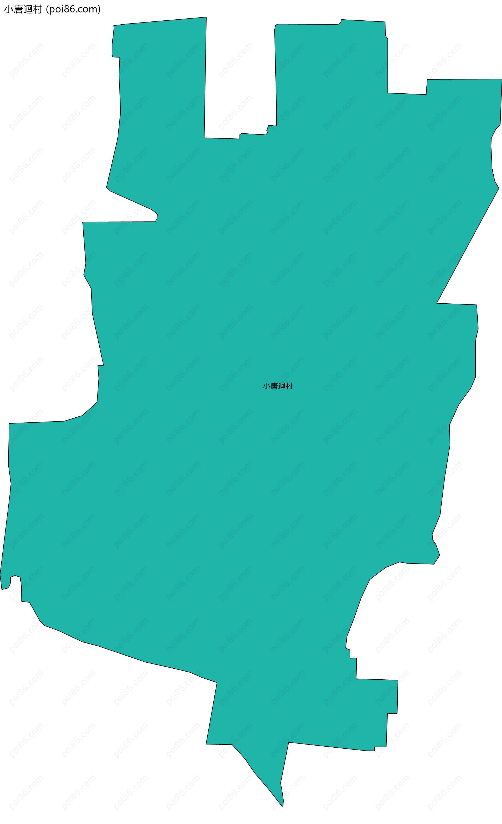 小唐迴村边界地图