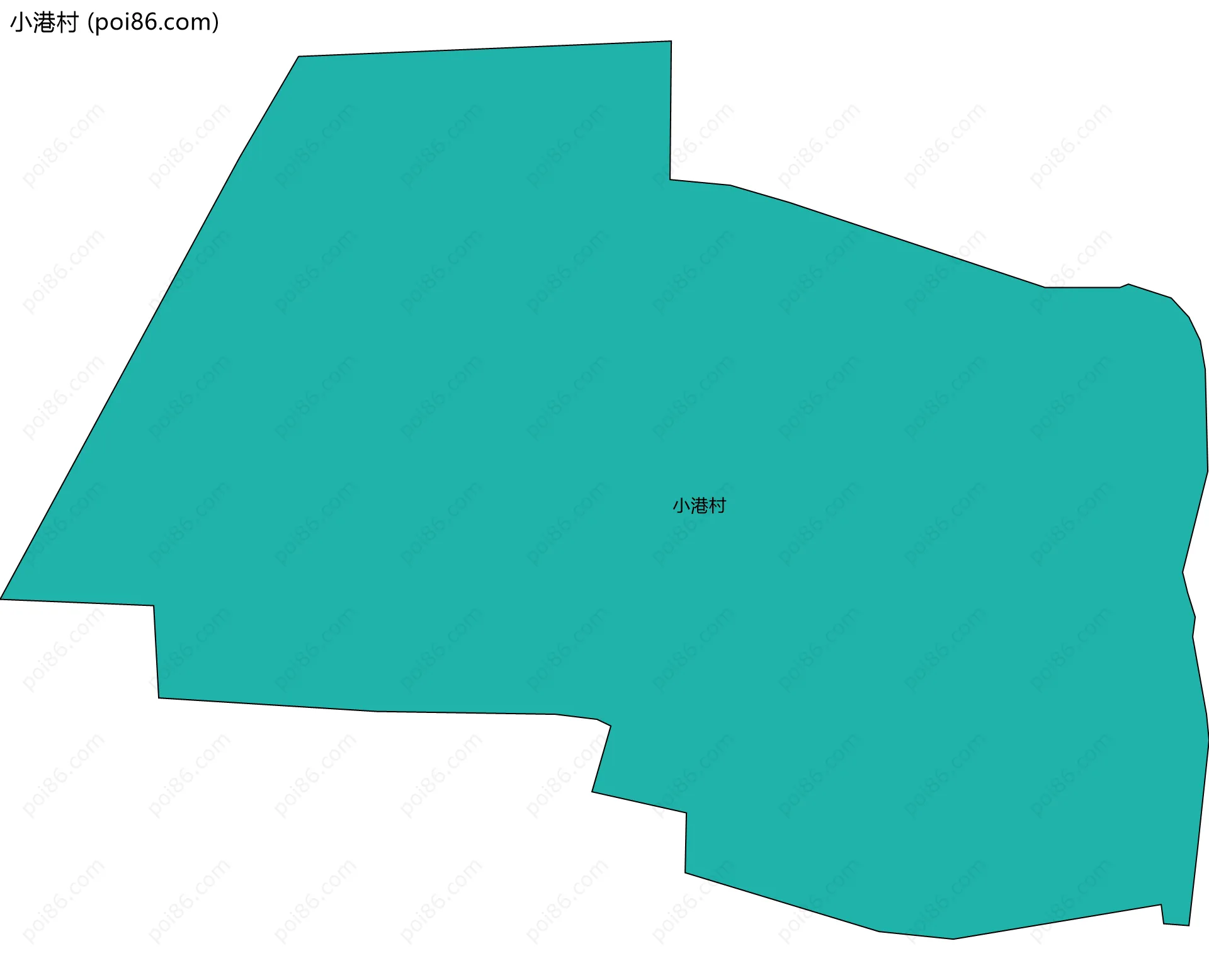小港村边界地图