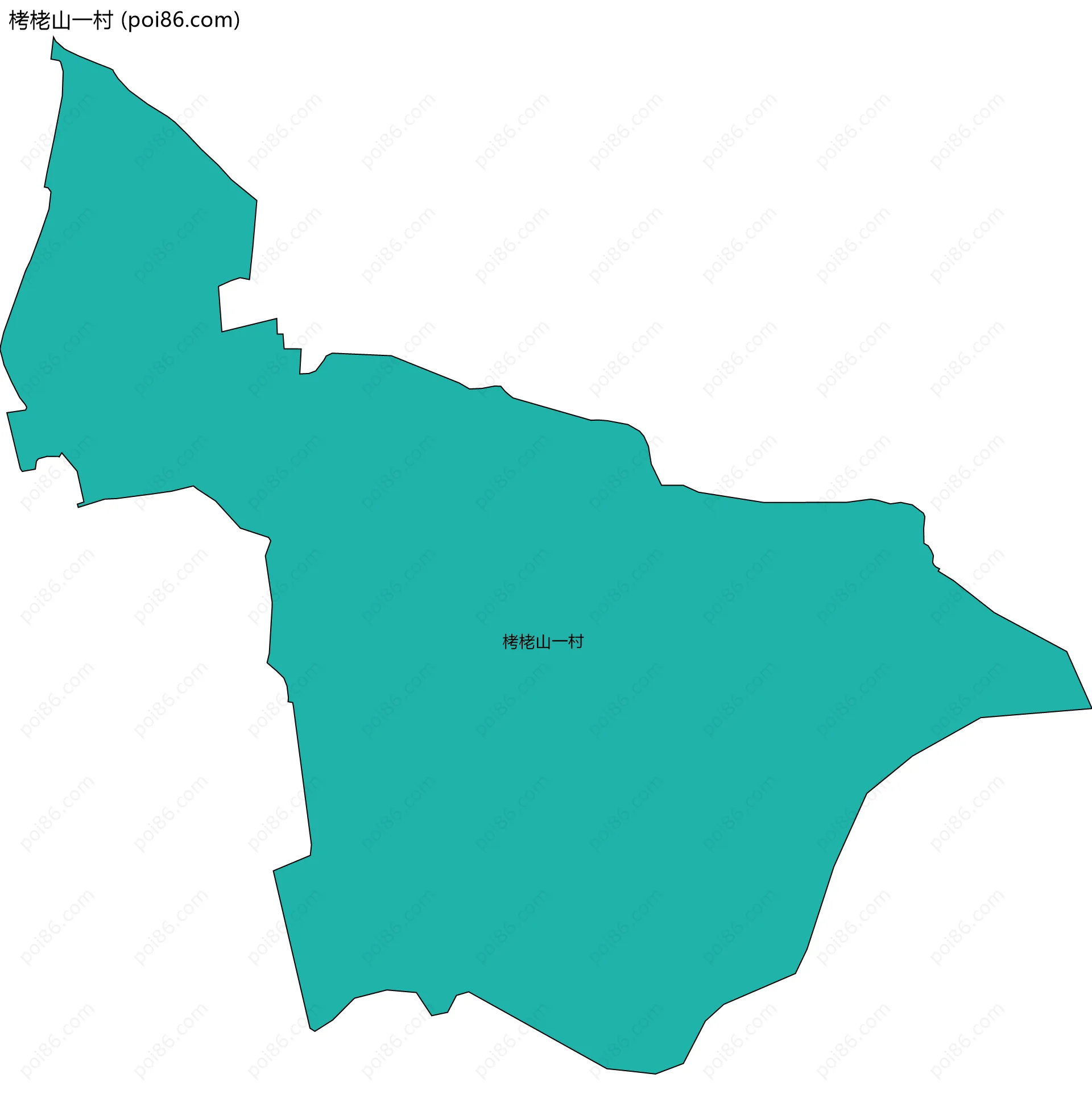 栲栳山一村边界地图