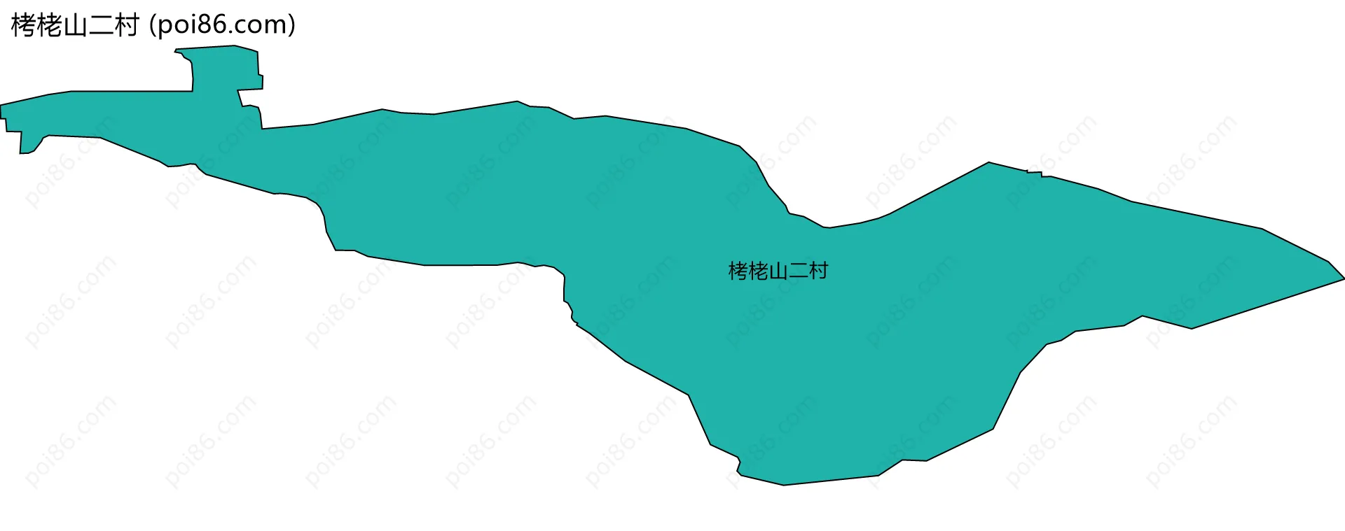 栲栳山二村边界地图