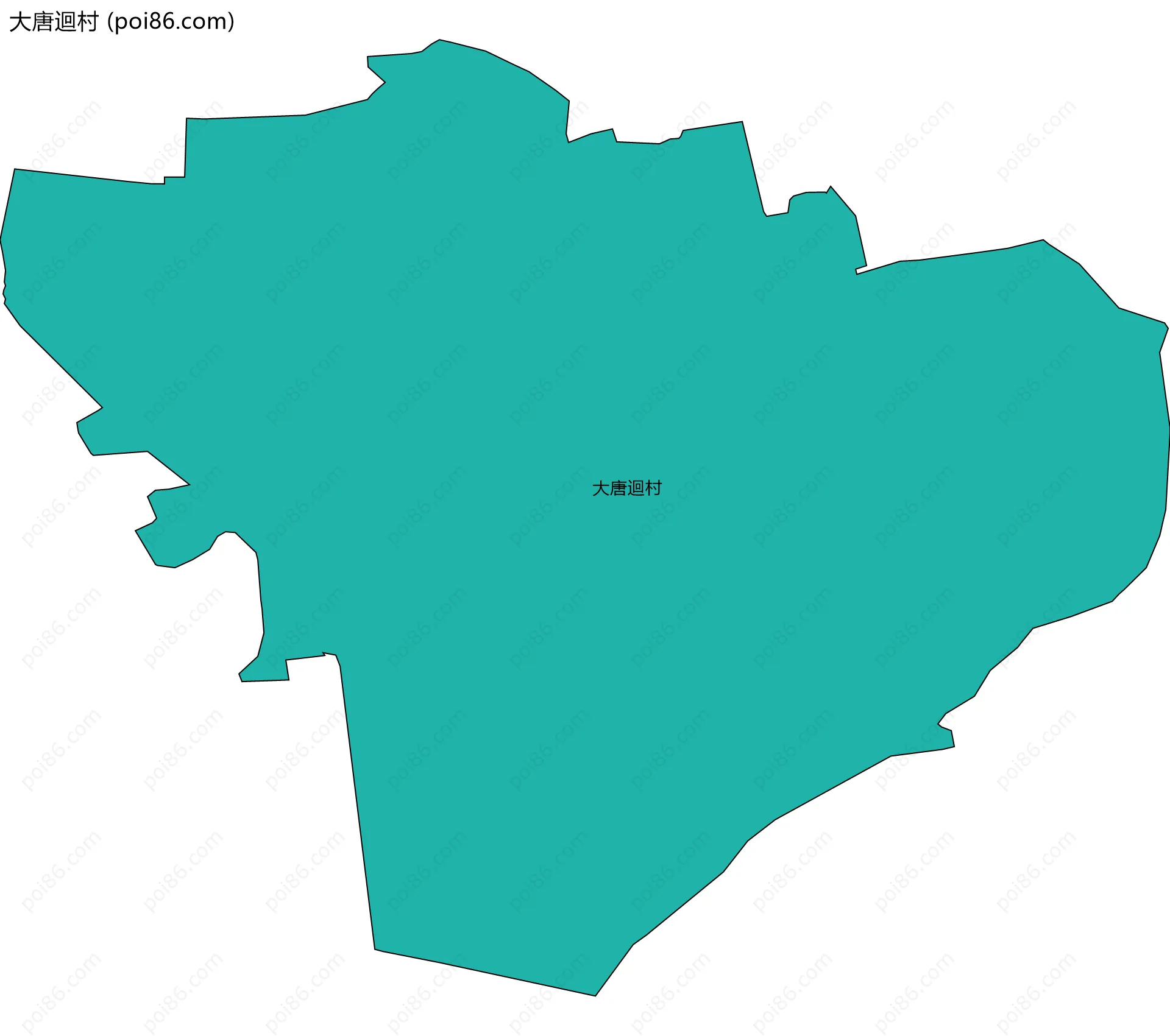 大唐迴村边界地图