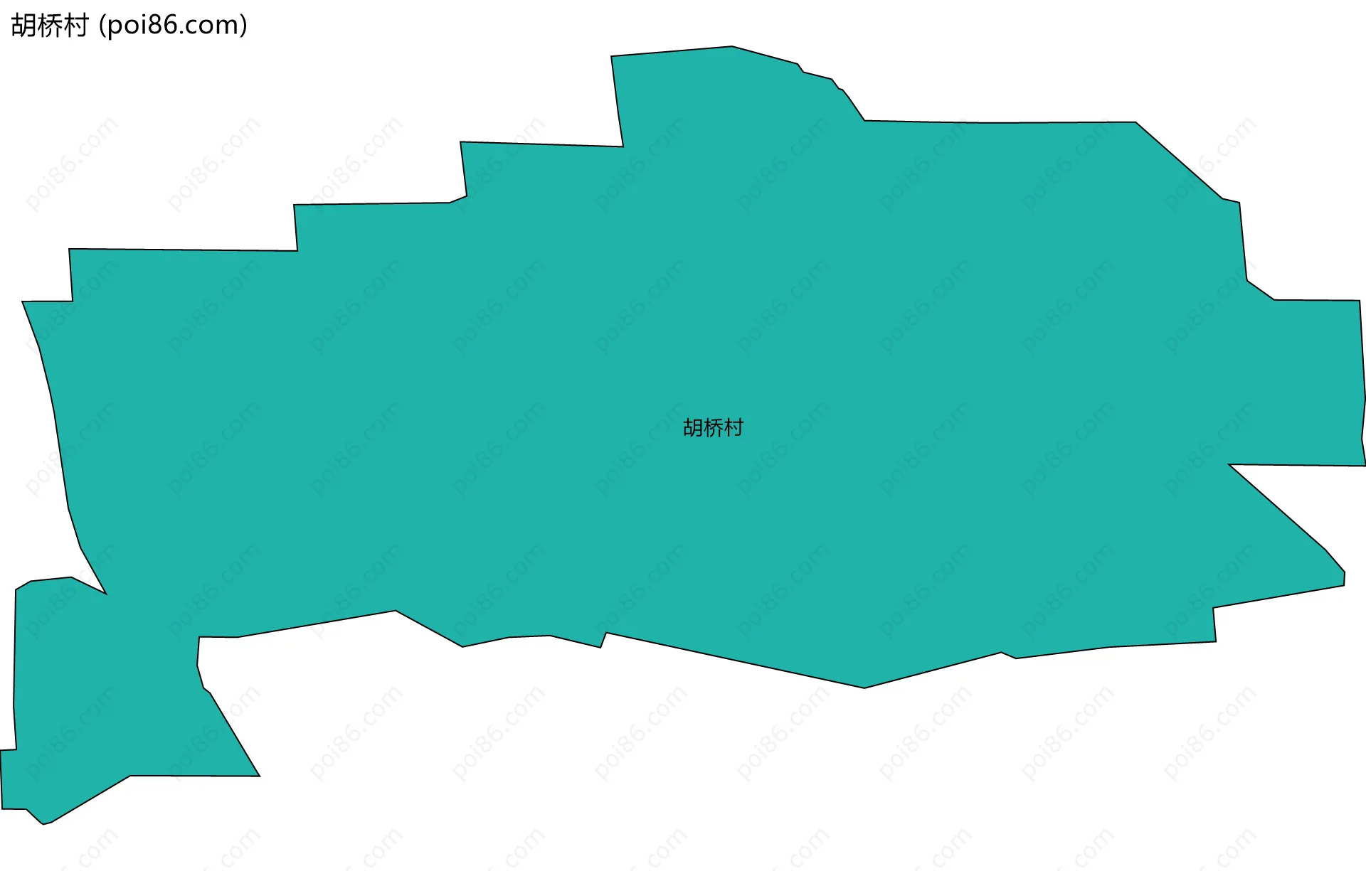 胡桥村边界地图