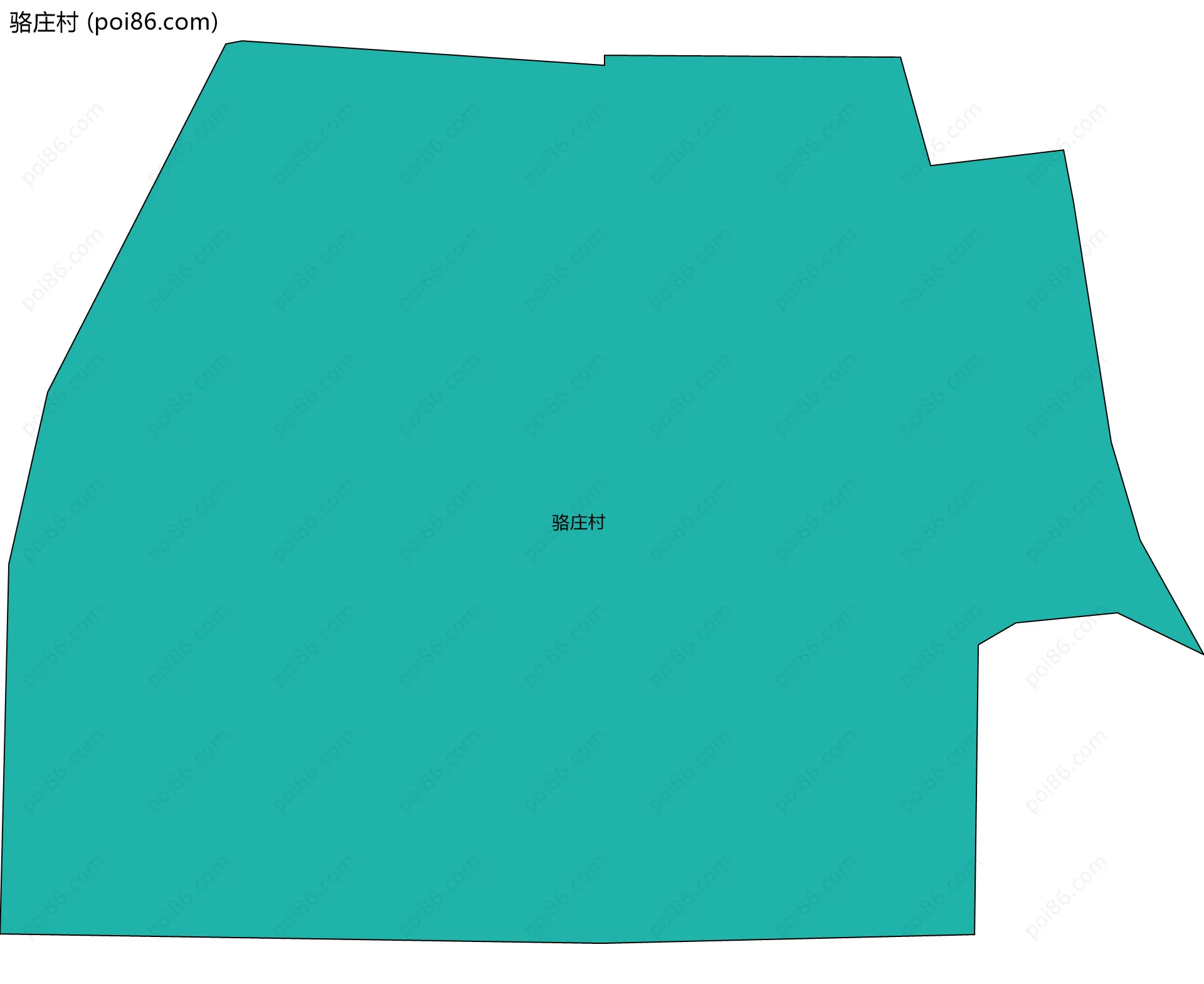 骆庄村边界地图