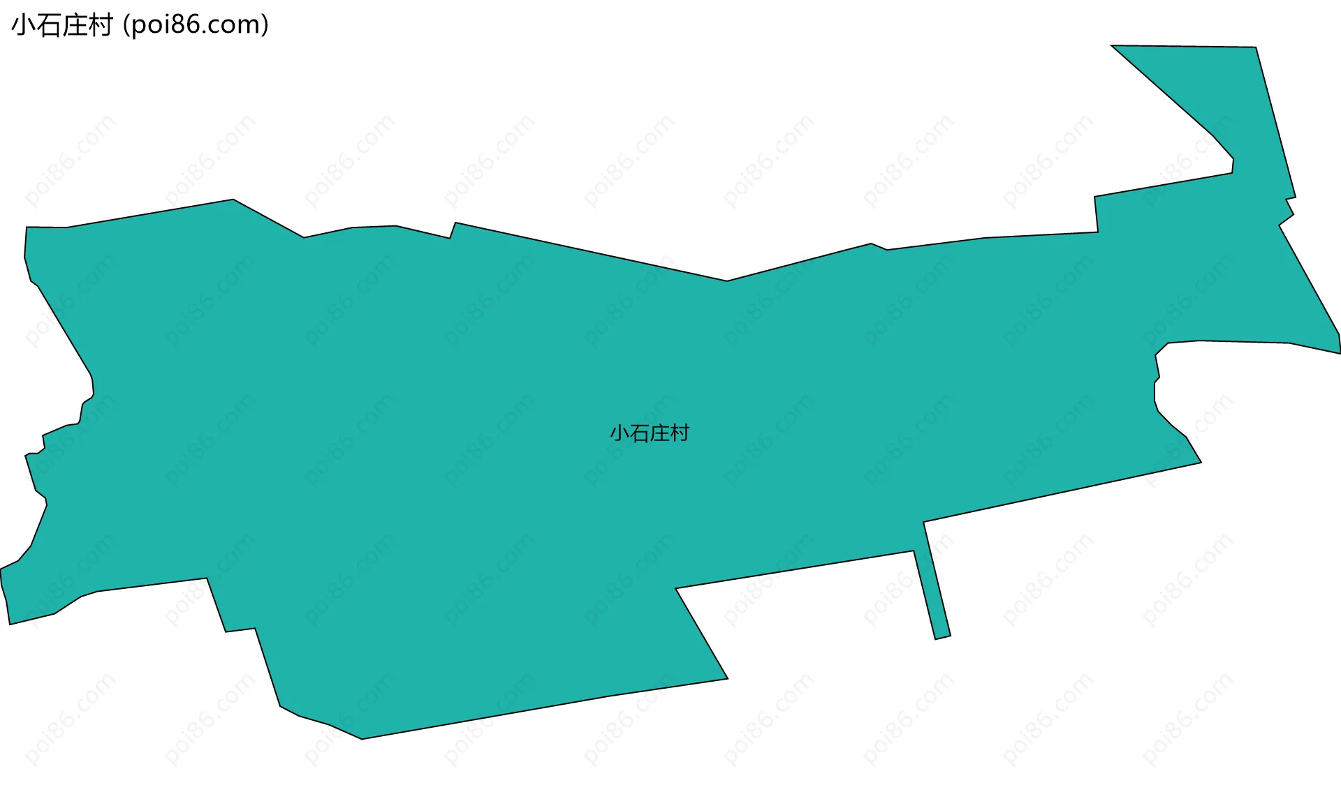 小石庄村边界地图