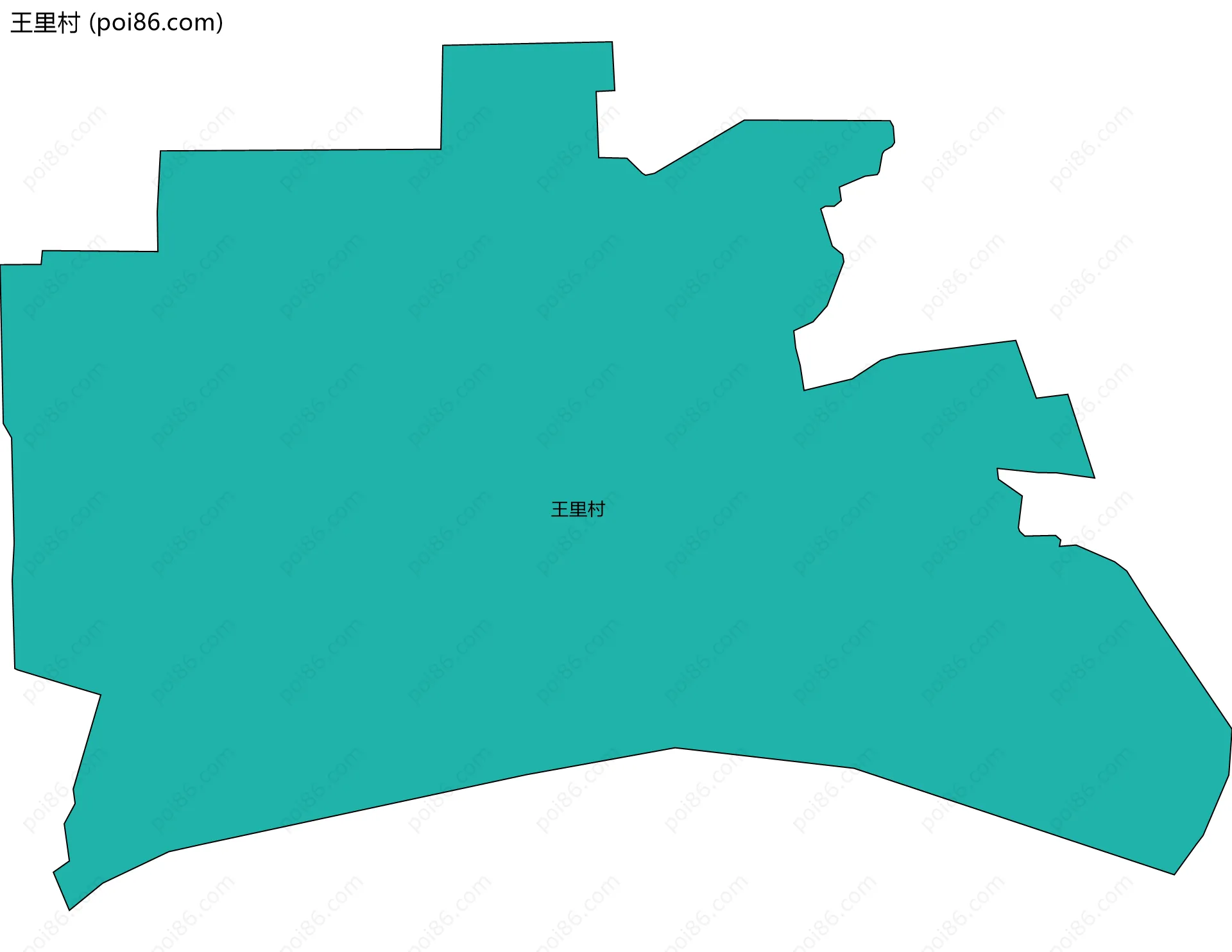 王里村边界地图