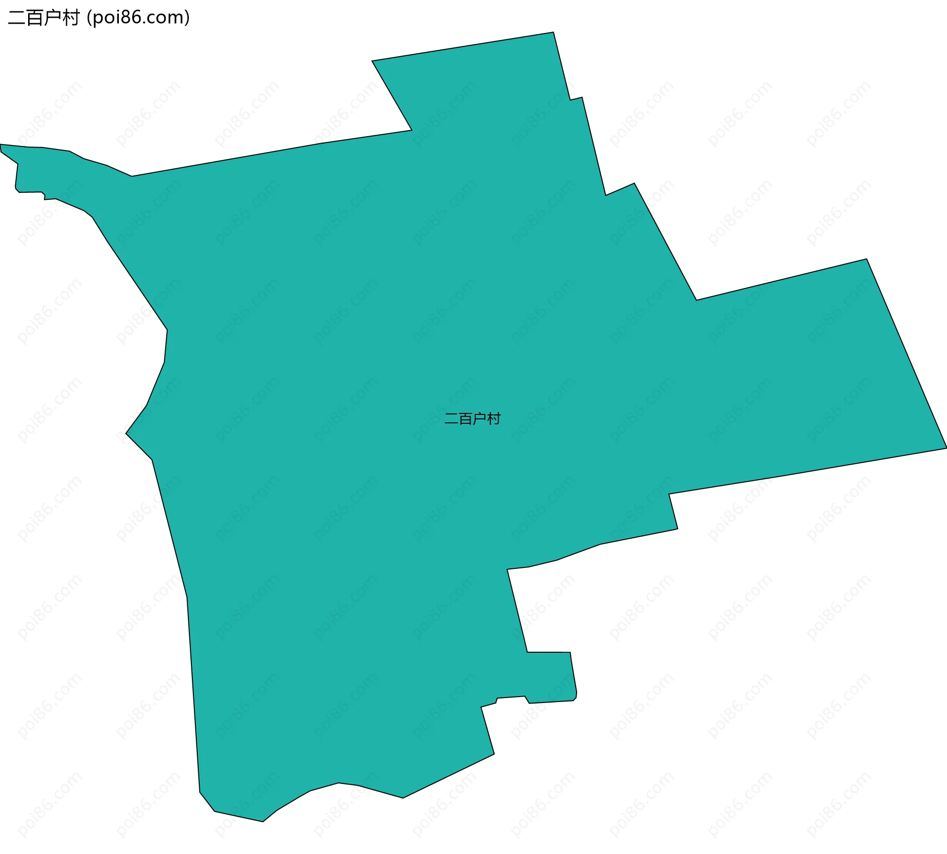 二百户村边界地图