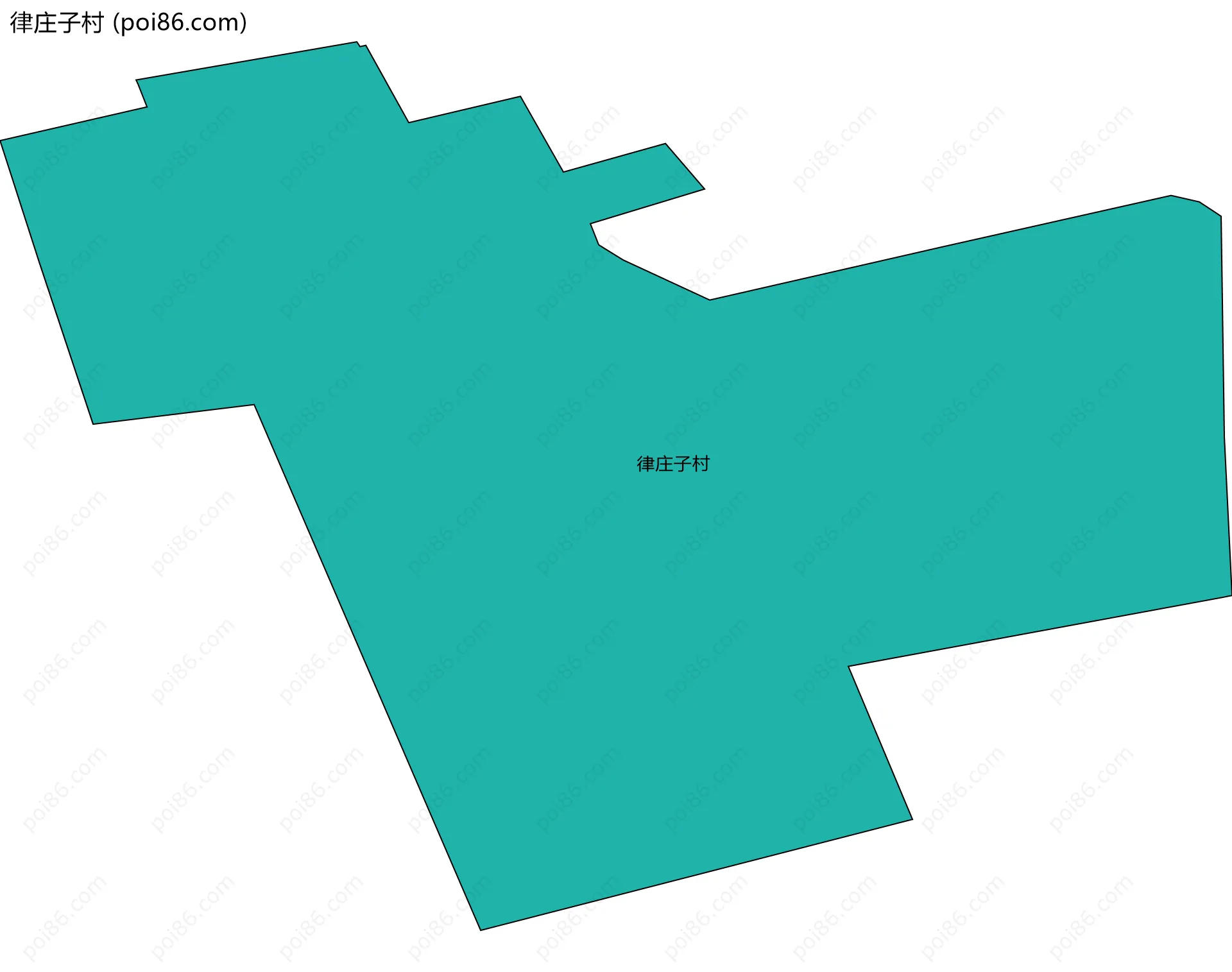 律庄子村边界地图