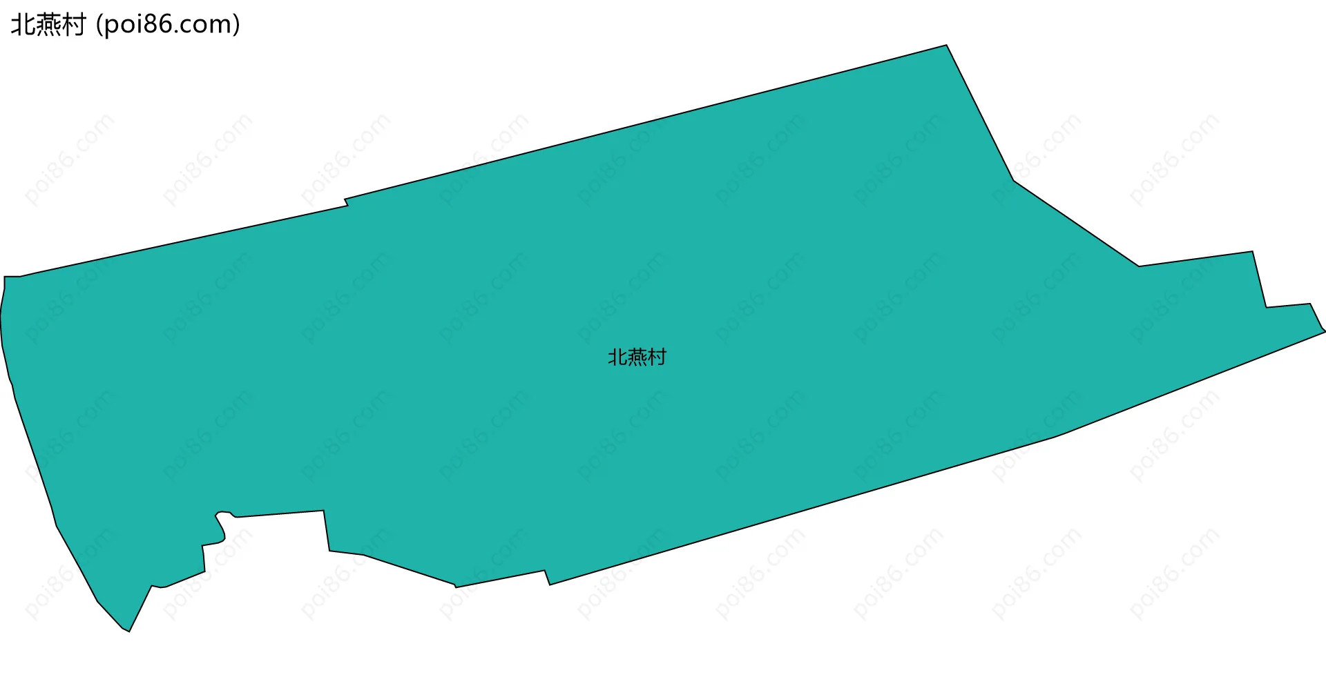 北燕村边界地图