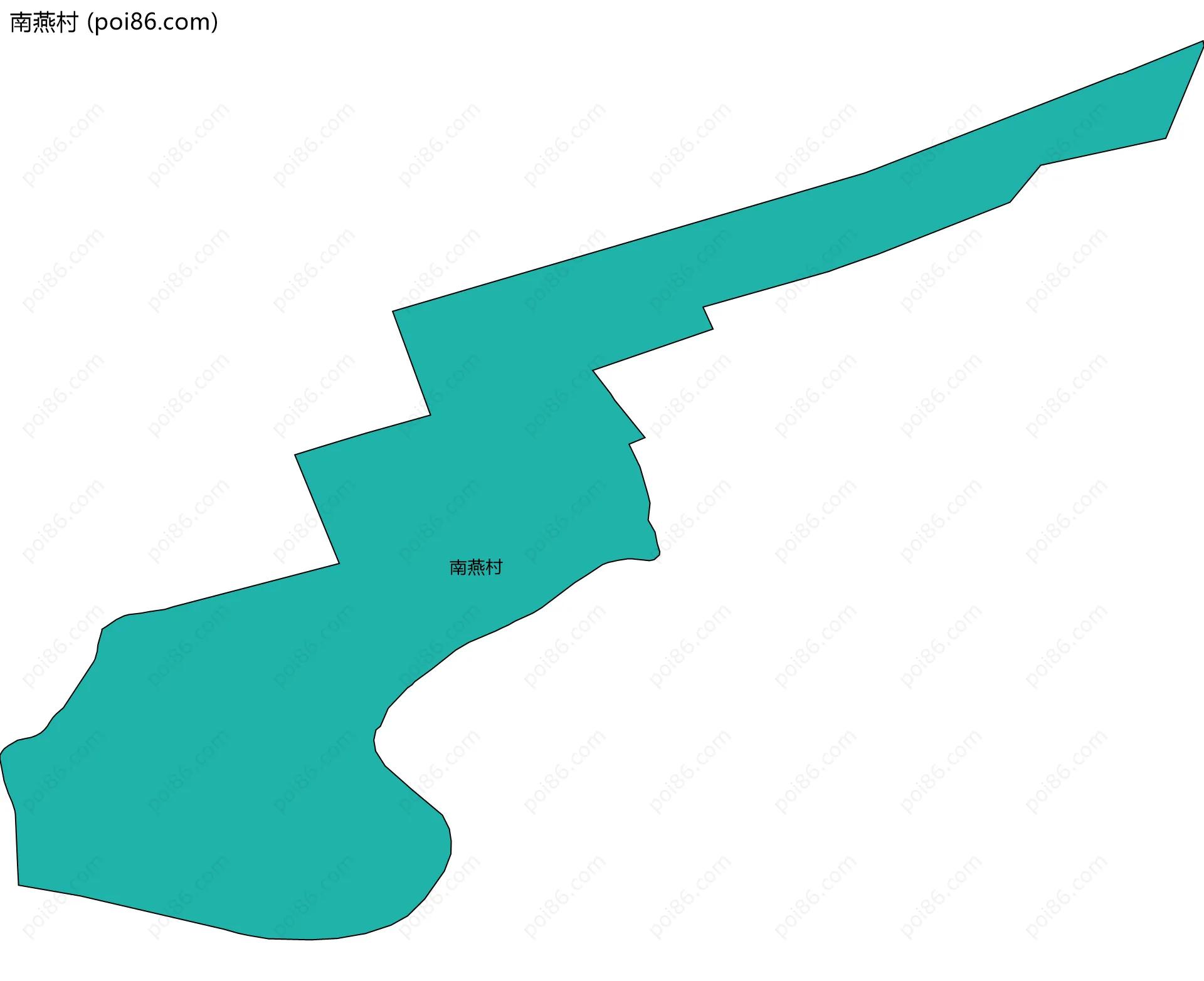 南燕村边界地图