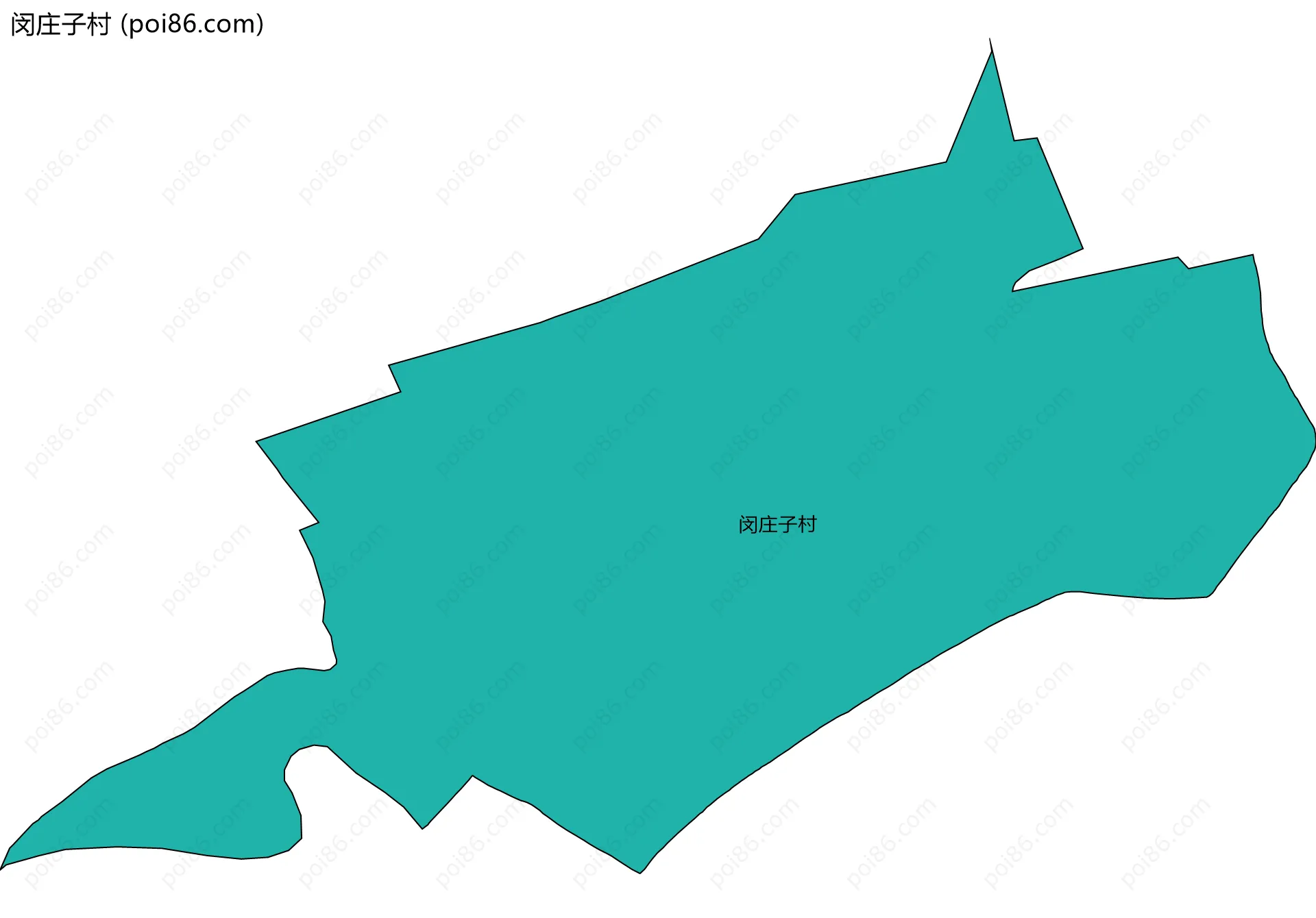 闵庄子村边界地图