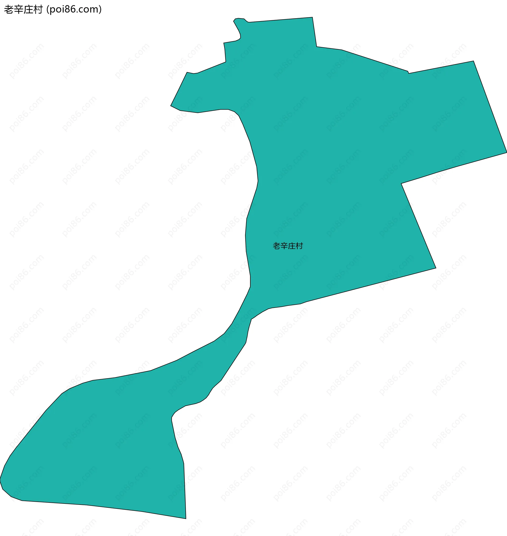 老辛庄村边界地图