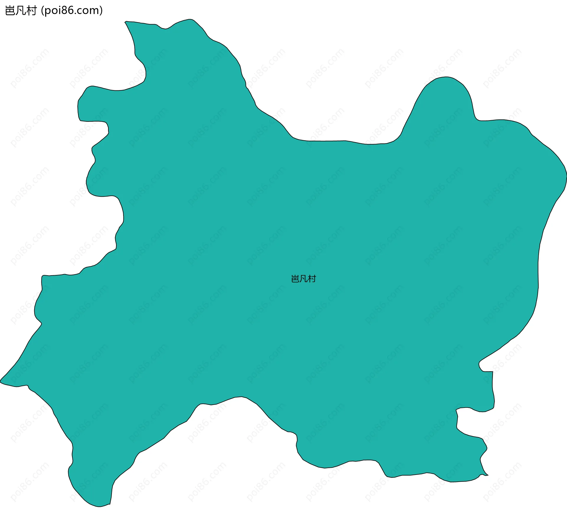 岜凡村边界地图